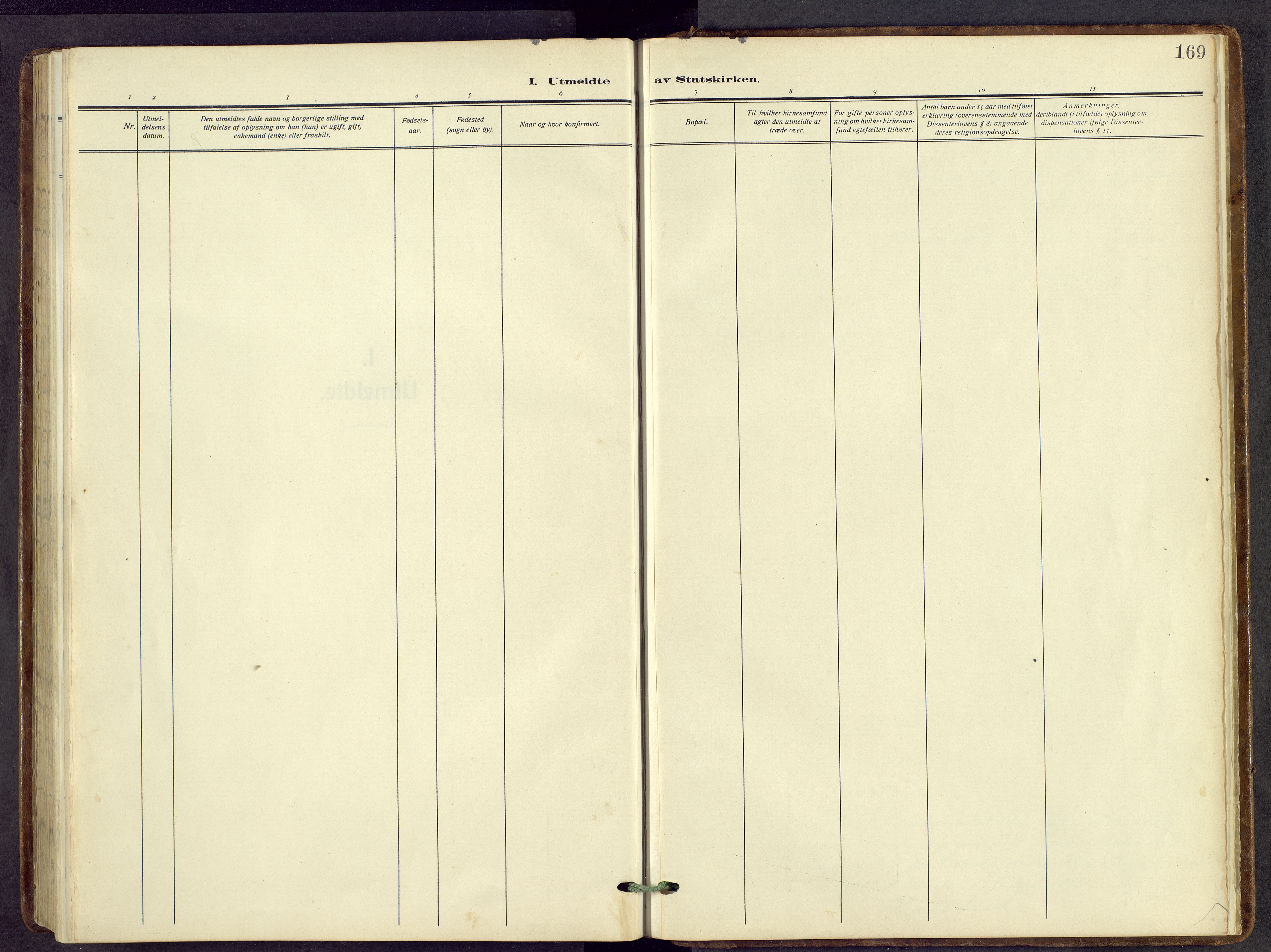 Nord-Aurdal prestekontor, SAH/PREST-132/H/Ha/Hab/L0014: Klokkerbok nr. 14, 1917-1953, s. 169
