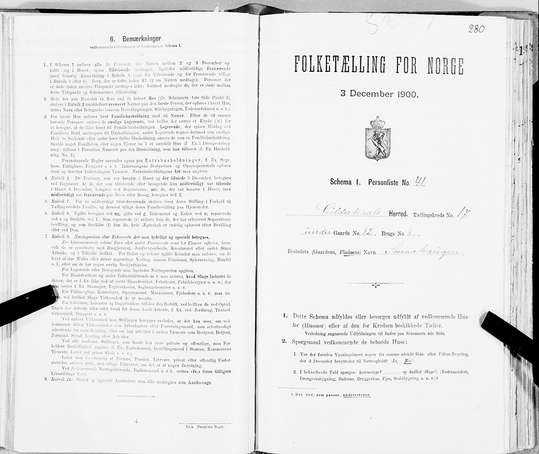SAT, Folketelling 1900 for 1838 Gildeskål herred, 1900, s. 1790