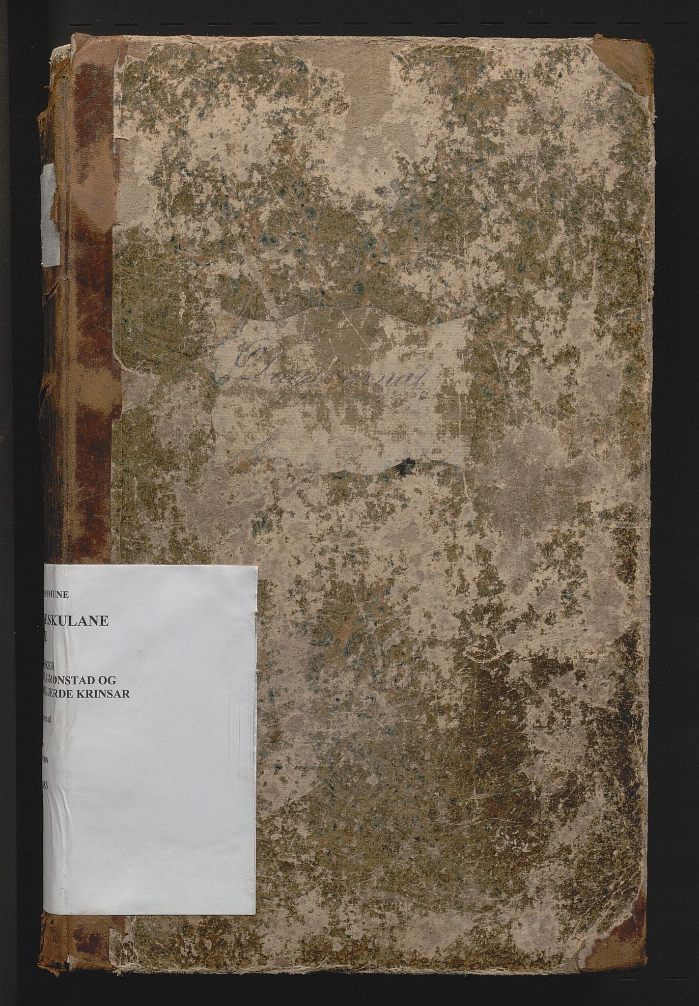 Etne kommune. Barneskulane, IKAH/1211-231/G/Gc/L0001: Dagsjournal m/karakterar, 1862-1883