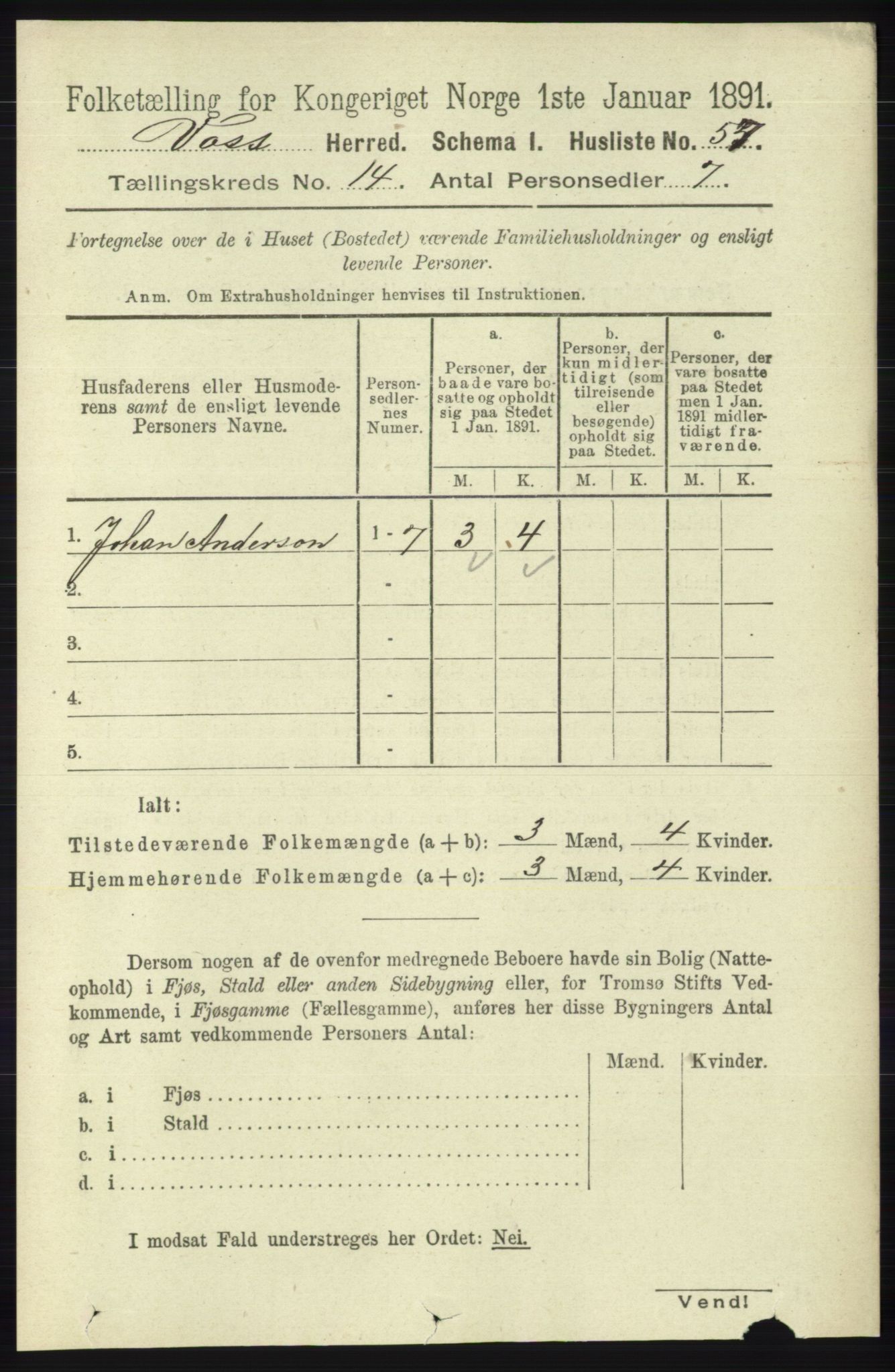 RA, Folketelling 1891 for 1235 Voss herred, 1891, s. 7239