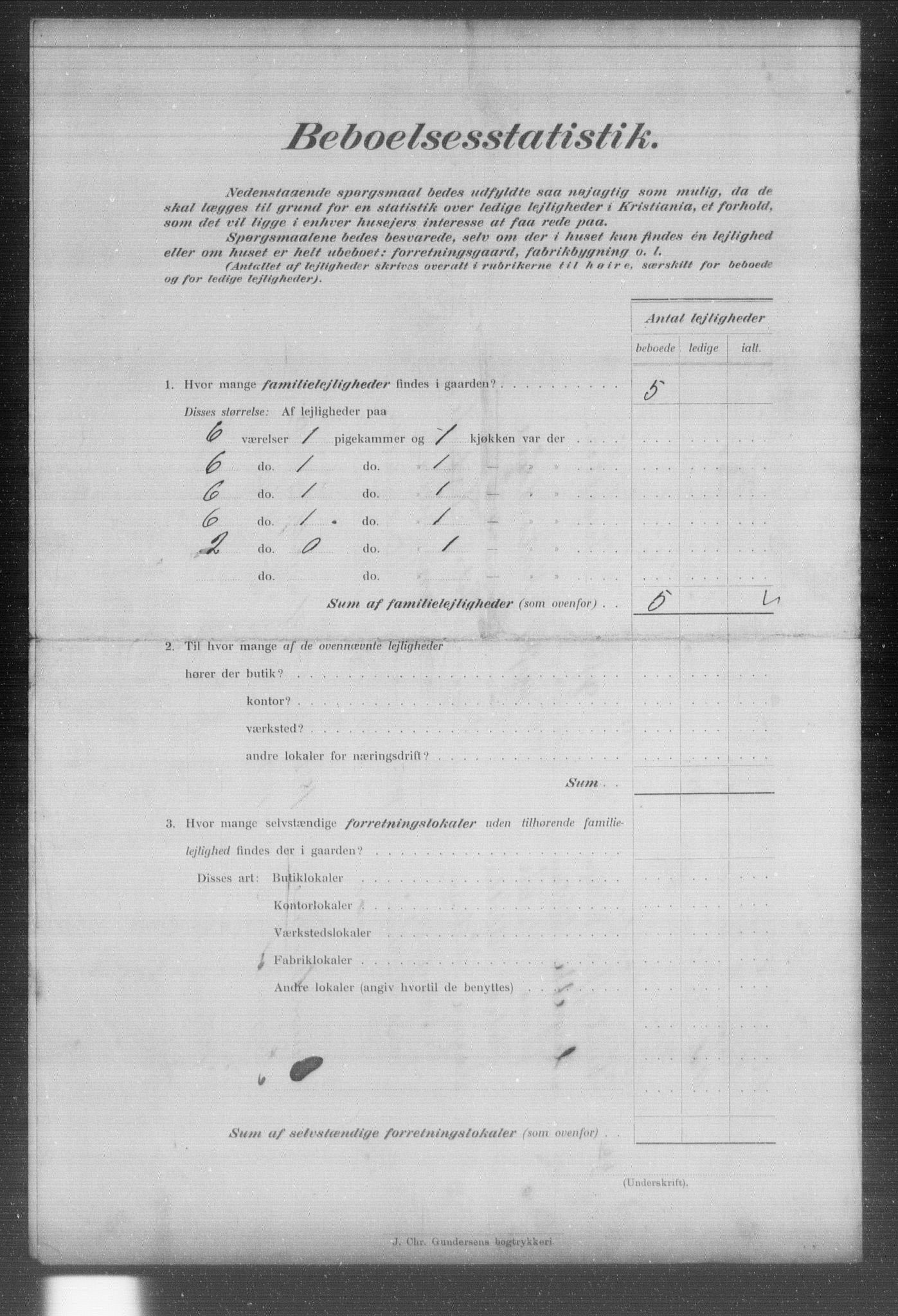 OBA, Kommunal folketelling 31.12.1903 for Kristiania kjøpstad, 1903, s. 20396