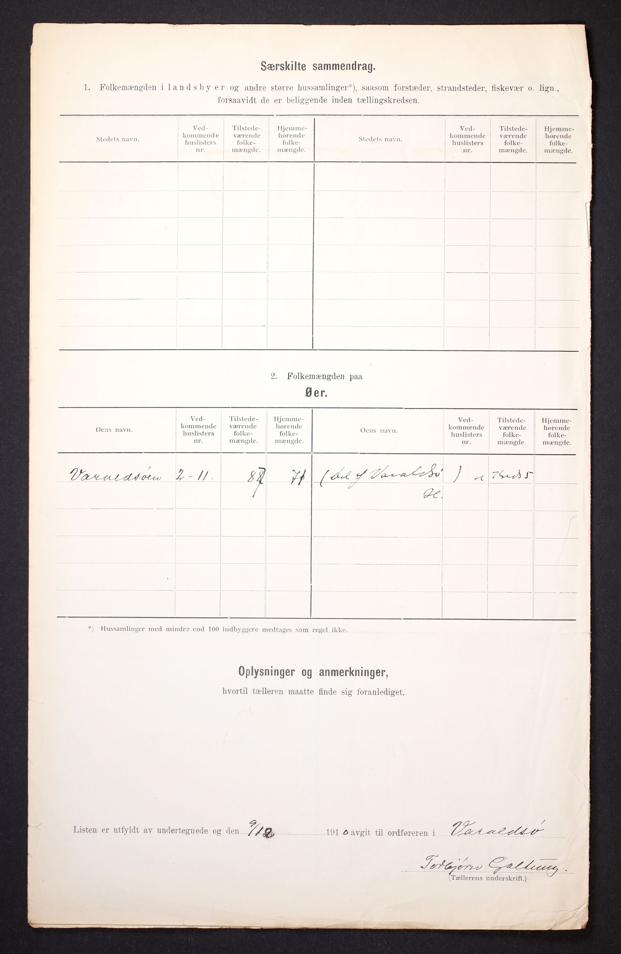 RA, Folketelling 1910 for 1225 Varaldsøy herred, 1910, s. 12