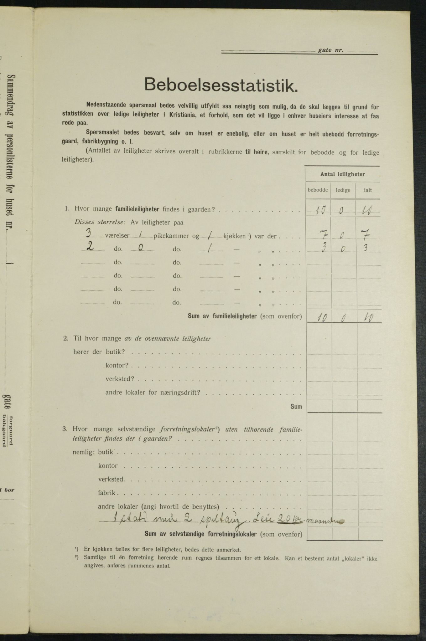 OBA, Kommunal folketelling 1.2.1913 for Kristiania, 1913, s. 119860