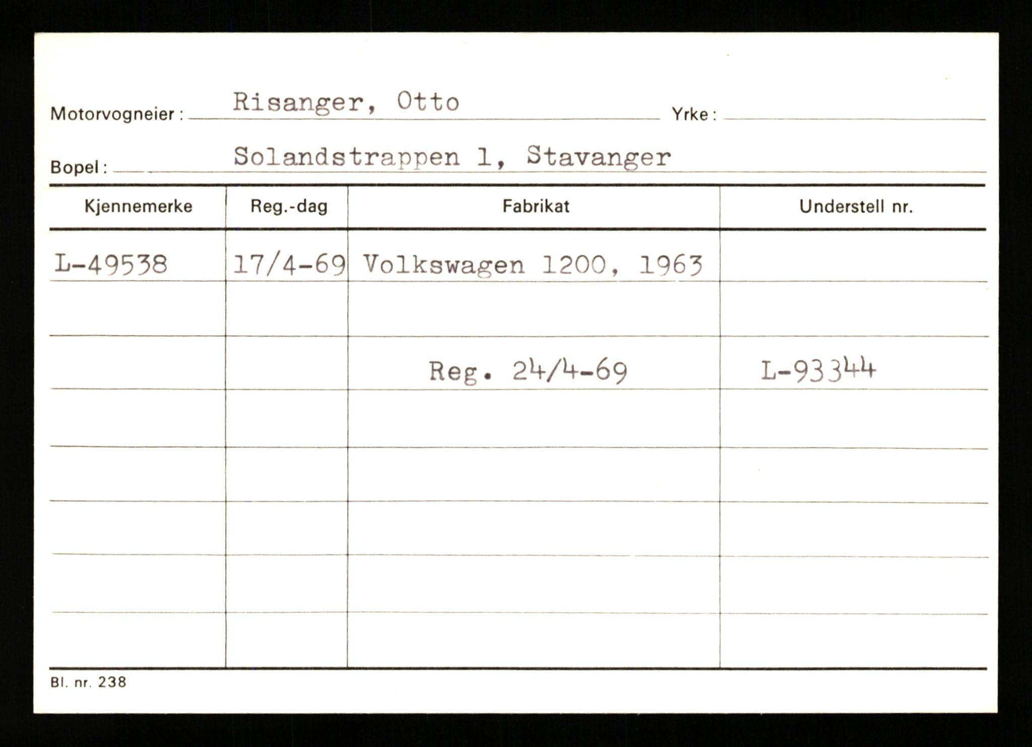 Stavanger trafikkstasjon, AV/SAST-A-101942/0/G/L0007: Registreringsnummer: 49019 - 67460, 1930-1971, s. 81