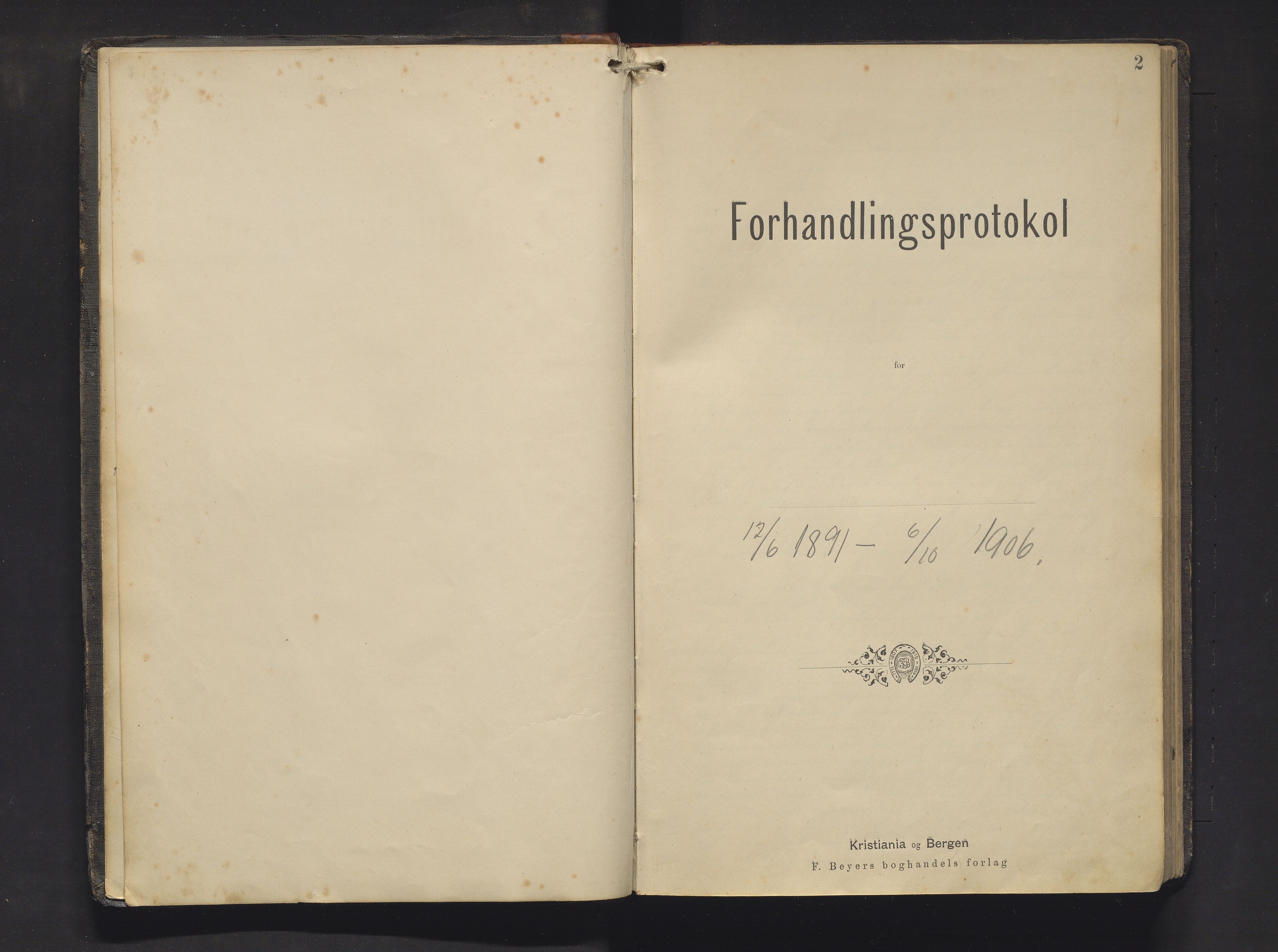 Granvin herad. Formannskapet, IKAH/1234-021/A/Aa/Aaa/L0001: Møtebok for Granvin formannskap og heradsstyre, 1891-1906