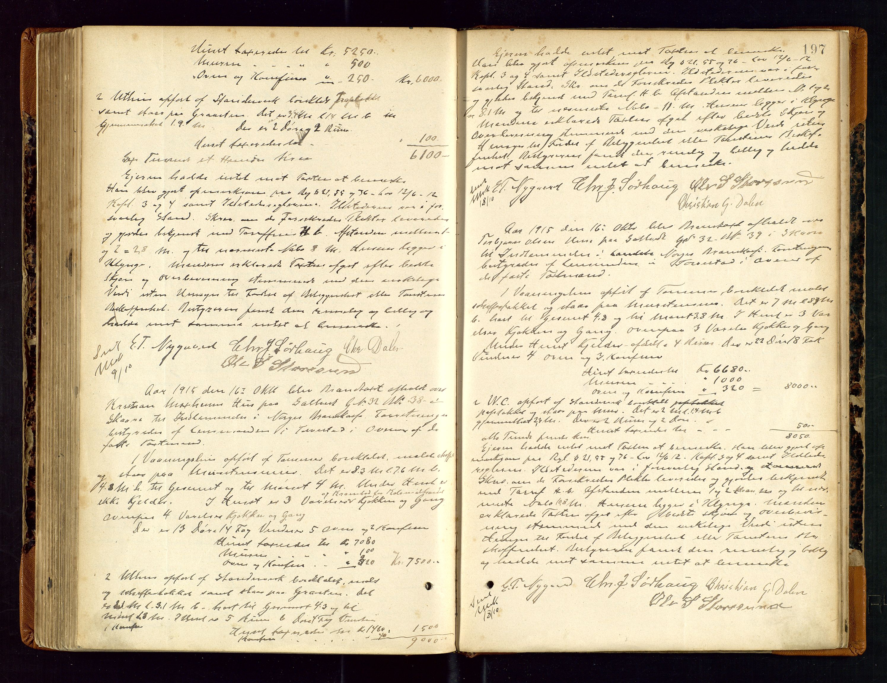 Torvestad lensmannskontor, AV/SAST-A-100307/1/Goa/L0002: "Brandtaxationsprotokol for Torvestad Thinglag", 1883-1917, s. 196b-197a