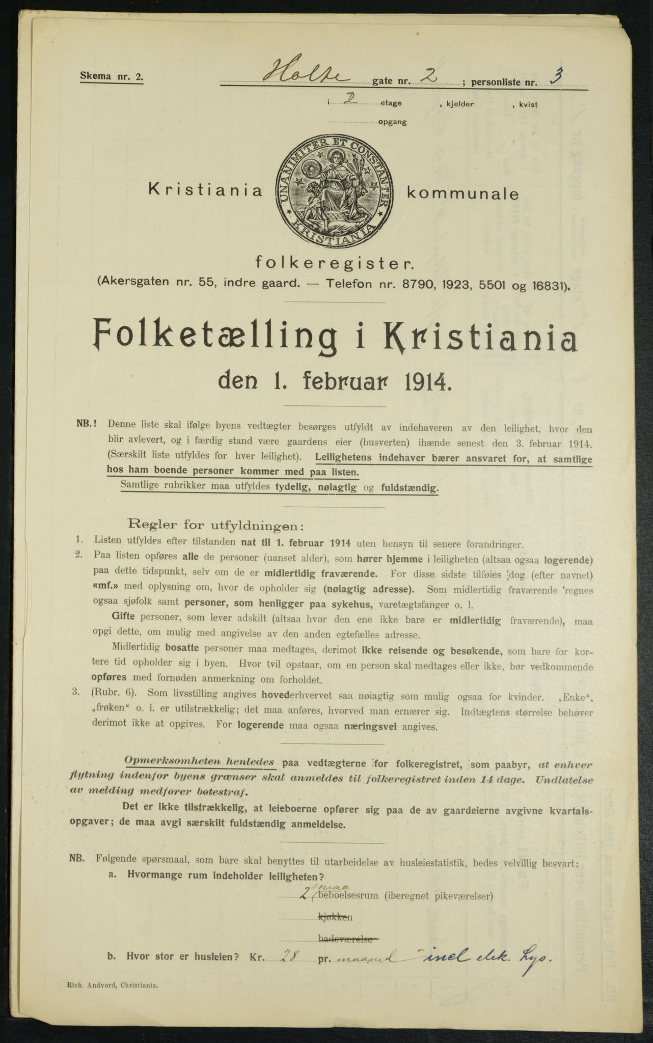 OBA, Kommunal folketelling 1.2.1914 for Kristiania, 1914, s. 41192