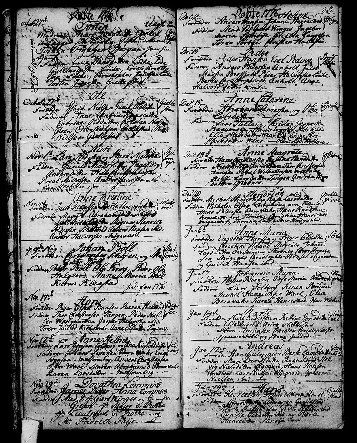 Stokke kirkebøker, SAKO/A-320/F/Fa/L0003: Ministerialbok nr. I 3, 1771-1803, s. 23