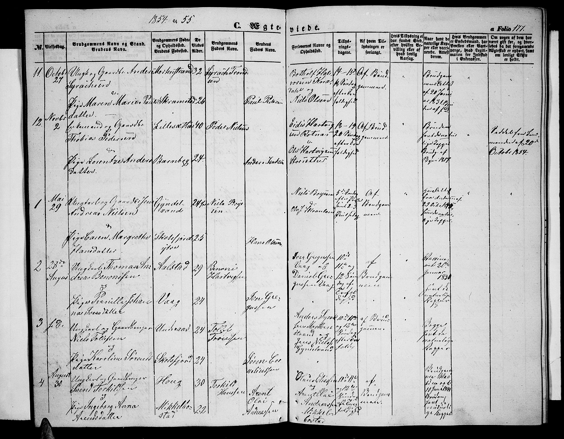 Ministerialprotokoller, klokkerbøker og fødselsregistre - Nordland, AV/SAT-A-1459/855/L0814: Klokkerbok nr. 855C03, 1851-1864, s. 177