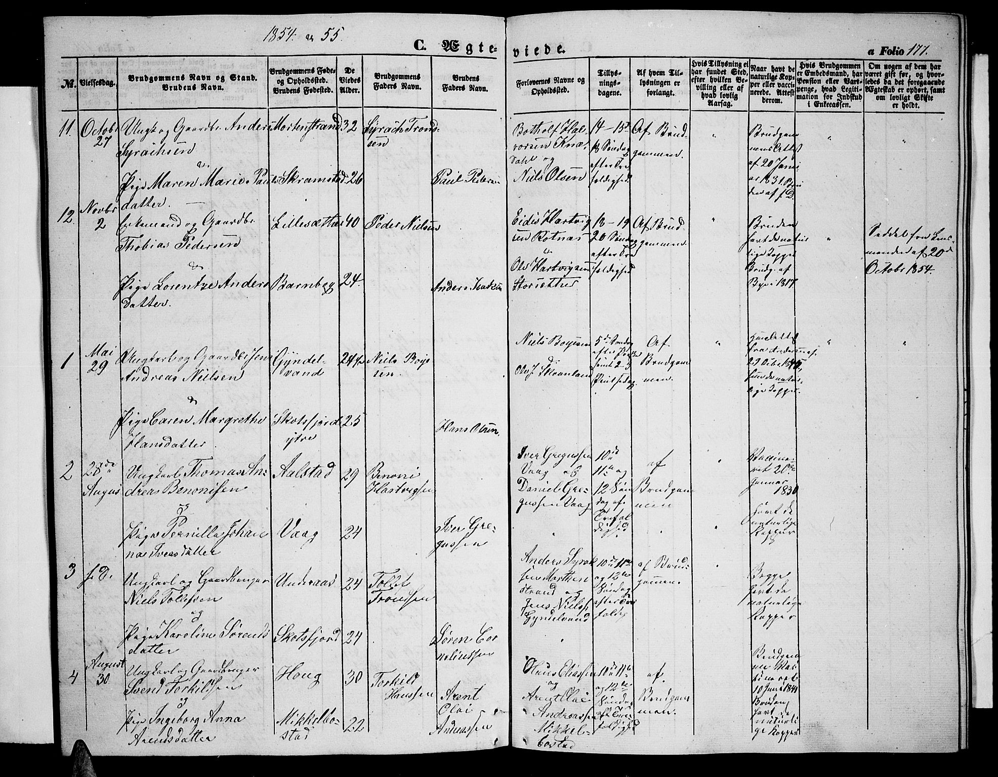 Ministerialprotokoller, klokkerbøker og fødselsregistre - Nordland, SAT/A-1459/855/L0814: Klokkerbok nr. 855C03, 1851-1864, s. 177