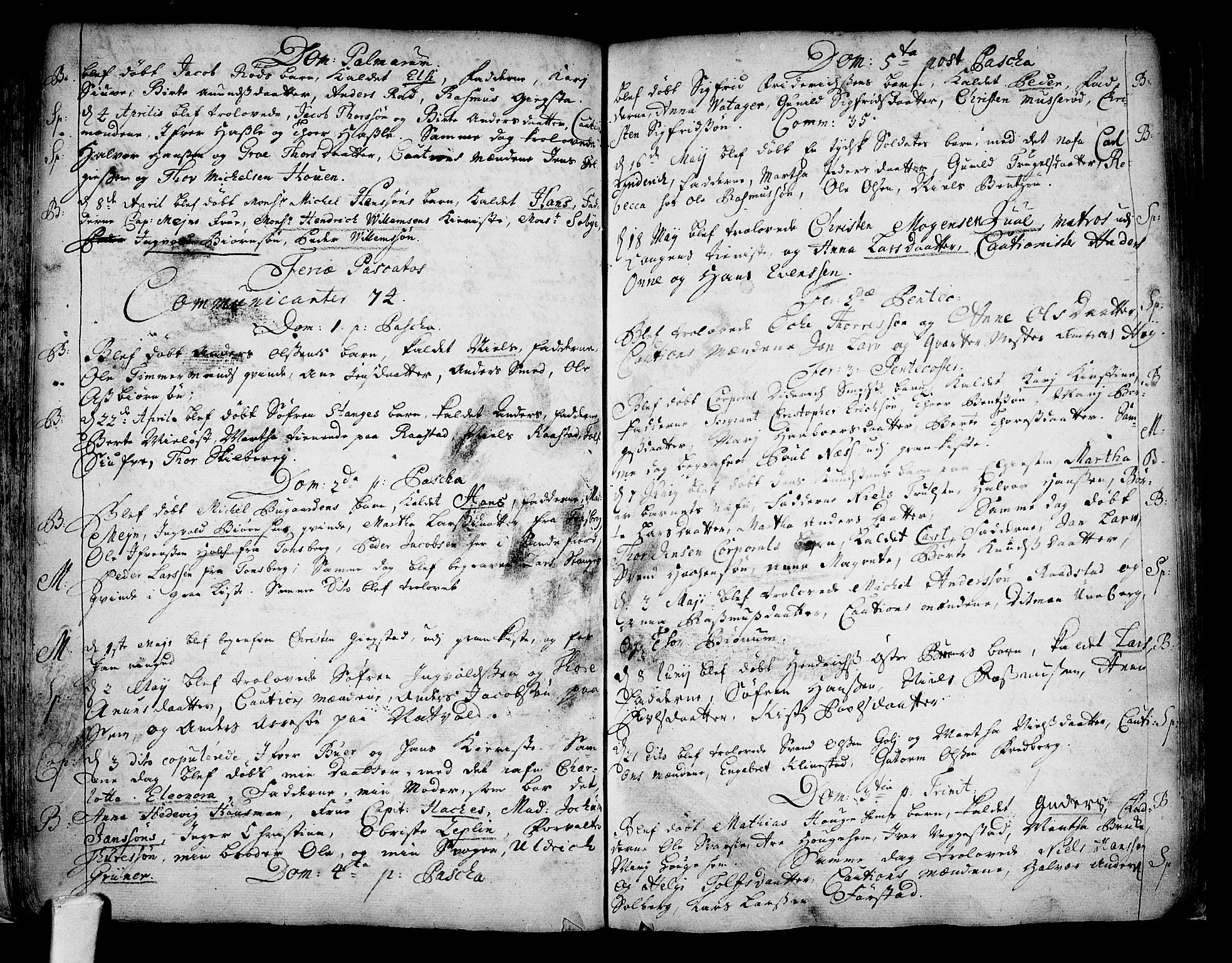 Sandar kirkebøker, AV/SAKO-A-243/F/Fa/L0001: Ministerialbok nr. 1, 1709-1733