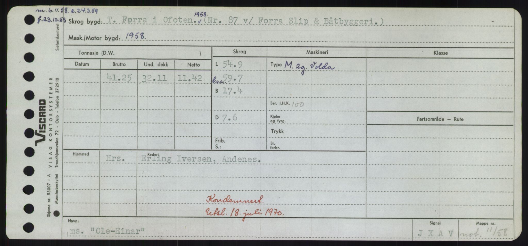 Sjøfartsdirektoratet med forløpere, Skipsmålingen, AV/RA-S-1627/H/Hd/L0028: Fartøy, O, s. 217