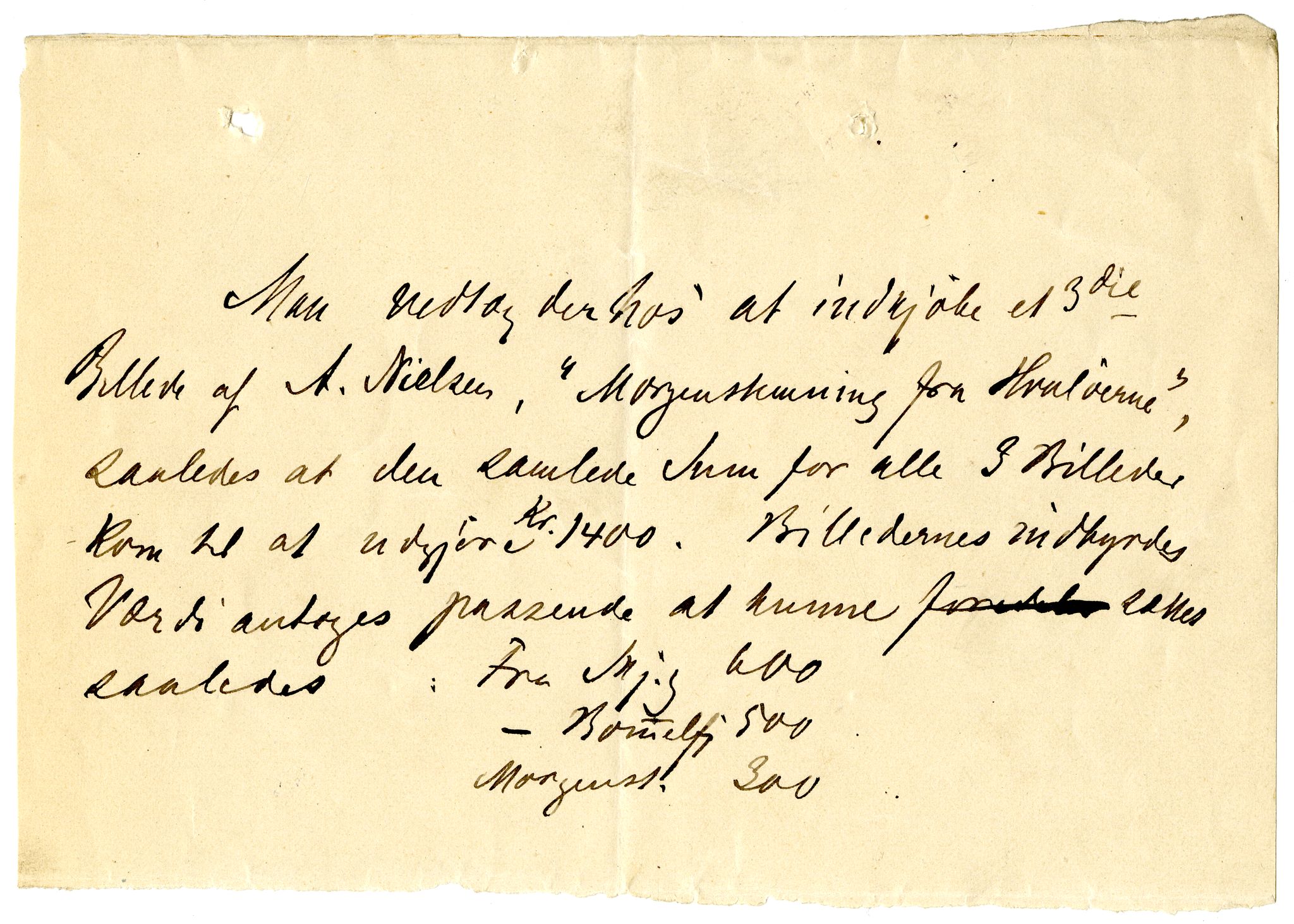 Diderik Maria Aalls brevsamling, NF/Ark-1023/F/L0002: D.M. Aalls brevsamling. B - C, 1799-1889, s. 436