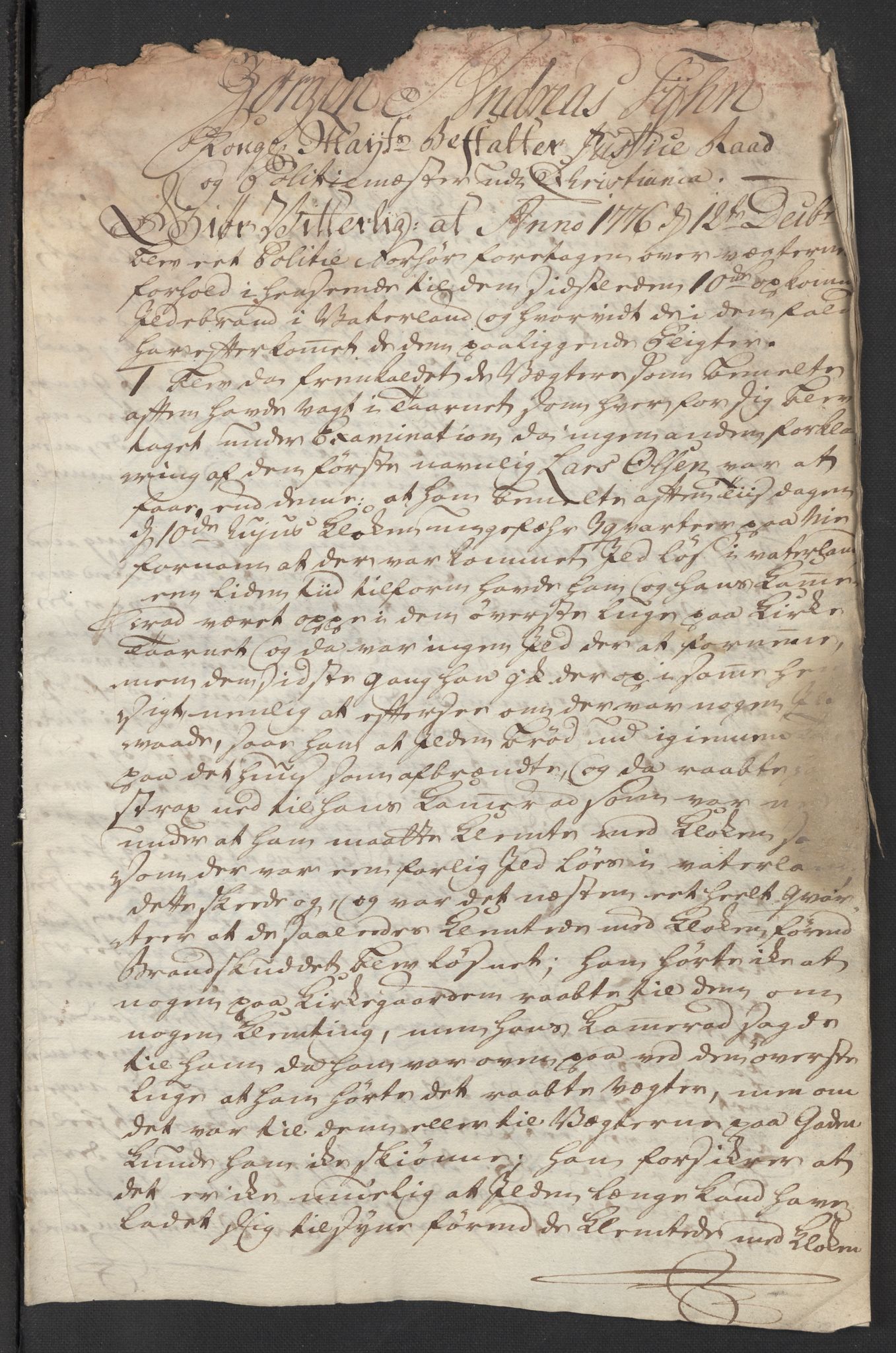 Kristiania stiftamt, SAO/A-10386/G/Gm/L0011: Domsakter og forhør, 1776, s. 25