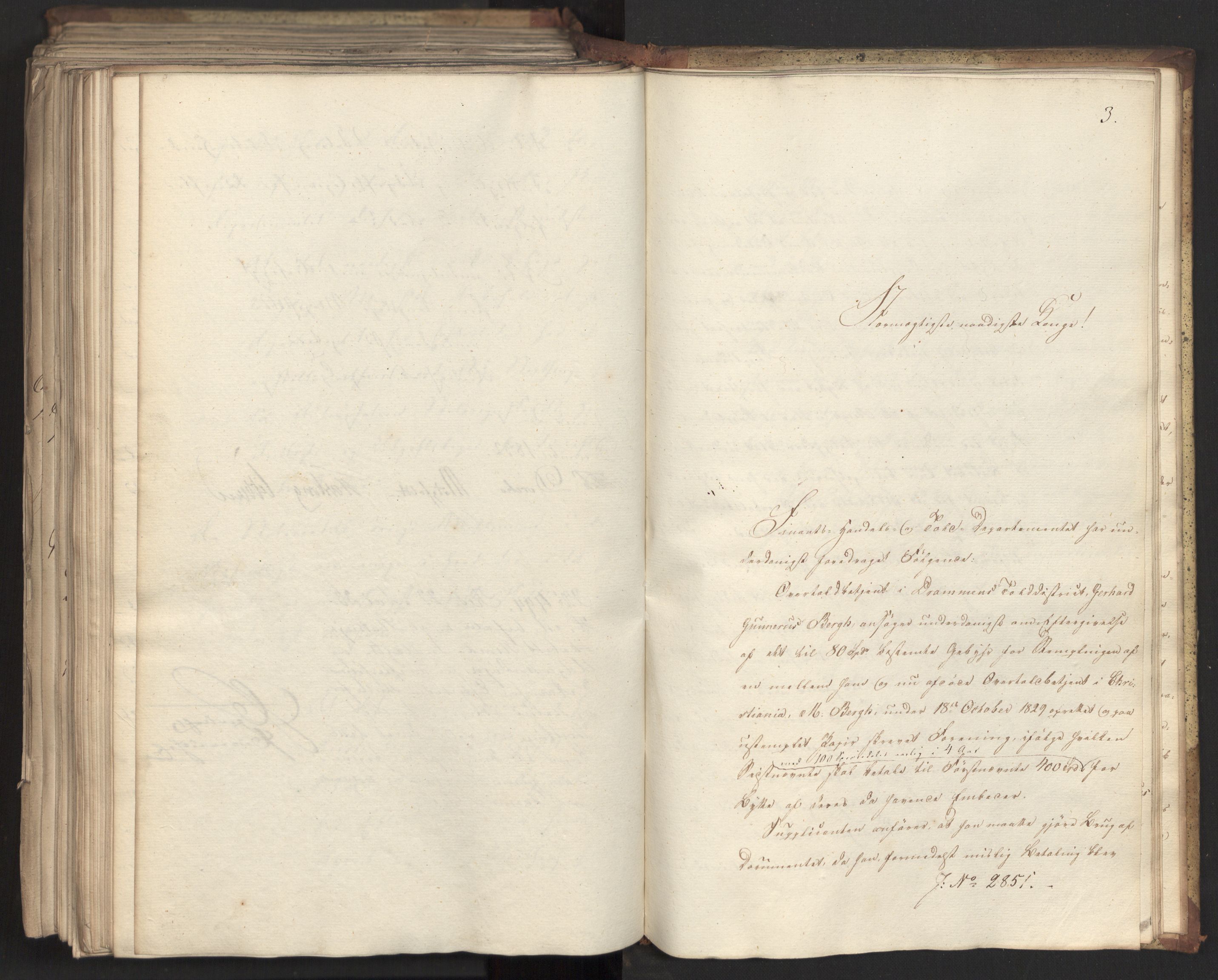 Statsrådsavdelingen i Stockholm, AV/RA-S-1003/D/Da/L0081: Regjeringsinnstillinger nr. 2700-2857, 1832, s. 575
