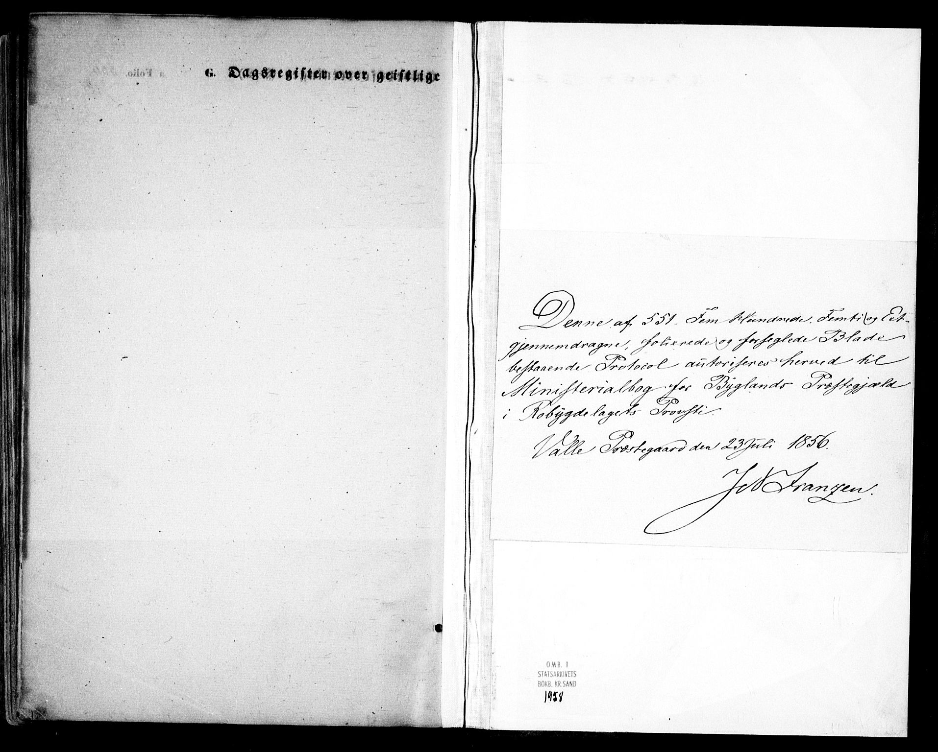 Bygland sokneprestkontor, SAK/1111-0006/F/Fa/Fab/L0005: Ministerialbok nr. A 5, 1859-1873
