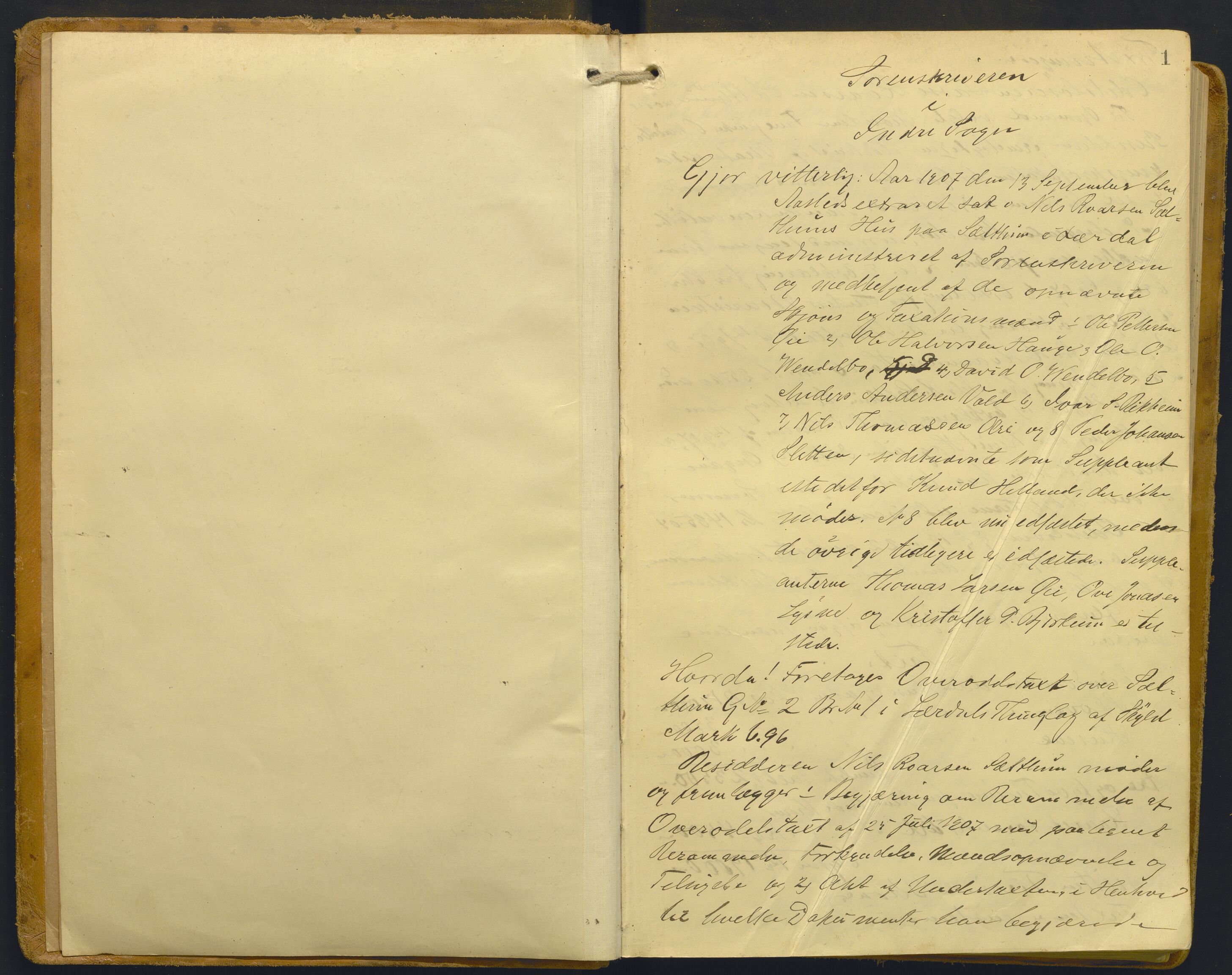 Indre Sogn tingrett, AV/SAB-A-3301/1/F/Fb/Fba/L0014: Sivile og offentlege saker, Bb 10, 1907-1922, s. 1a