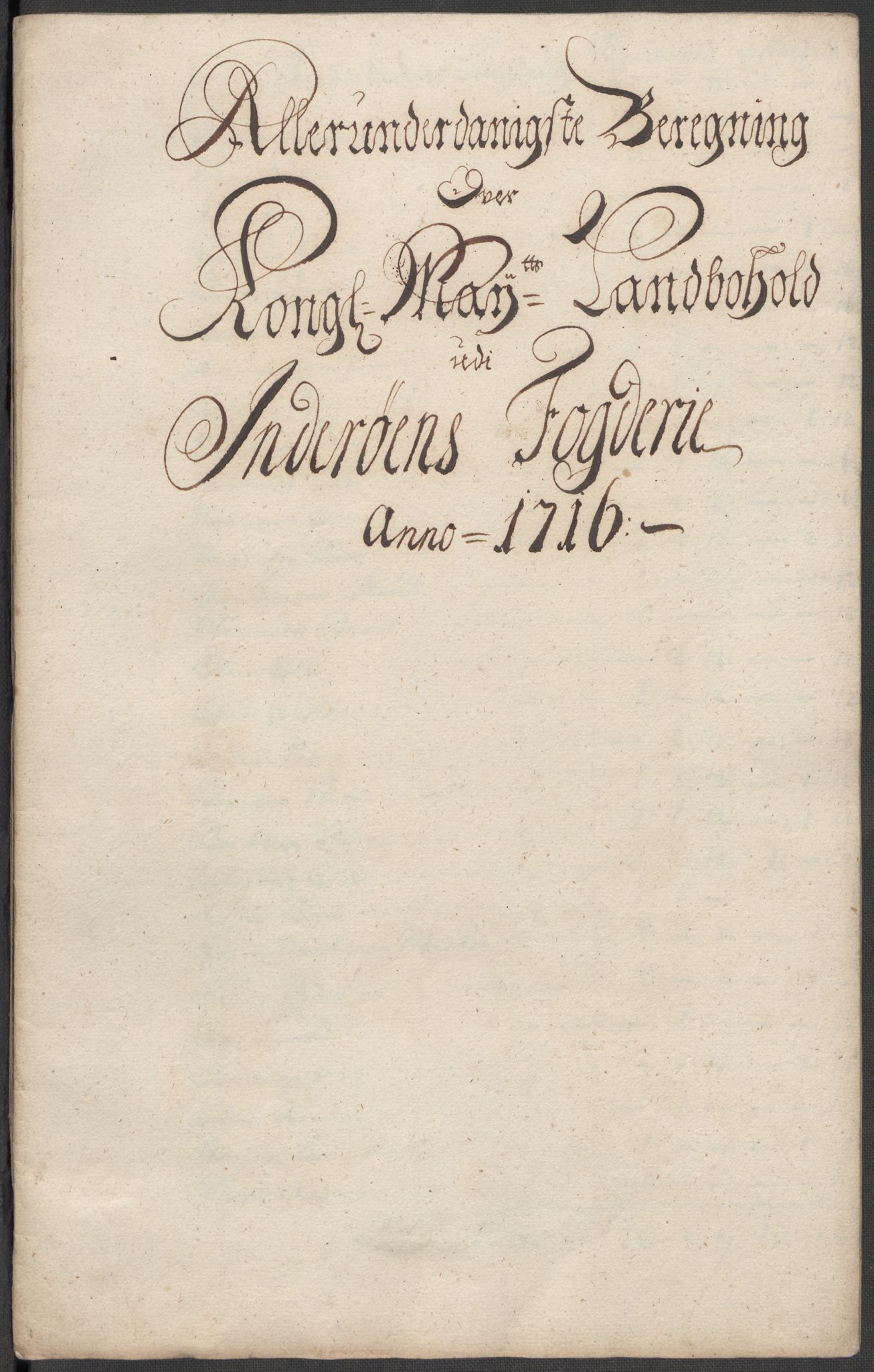 Rentekammeret inntil 1814, Reviderte regnskaper, Fogderegnskap, AV/RA-EA-4092/R63/L4324: Fogderegnskap Inderøy, 1716, s. 175