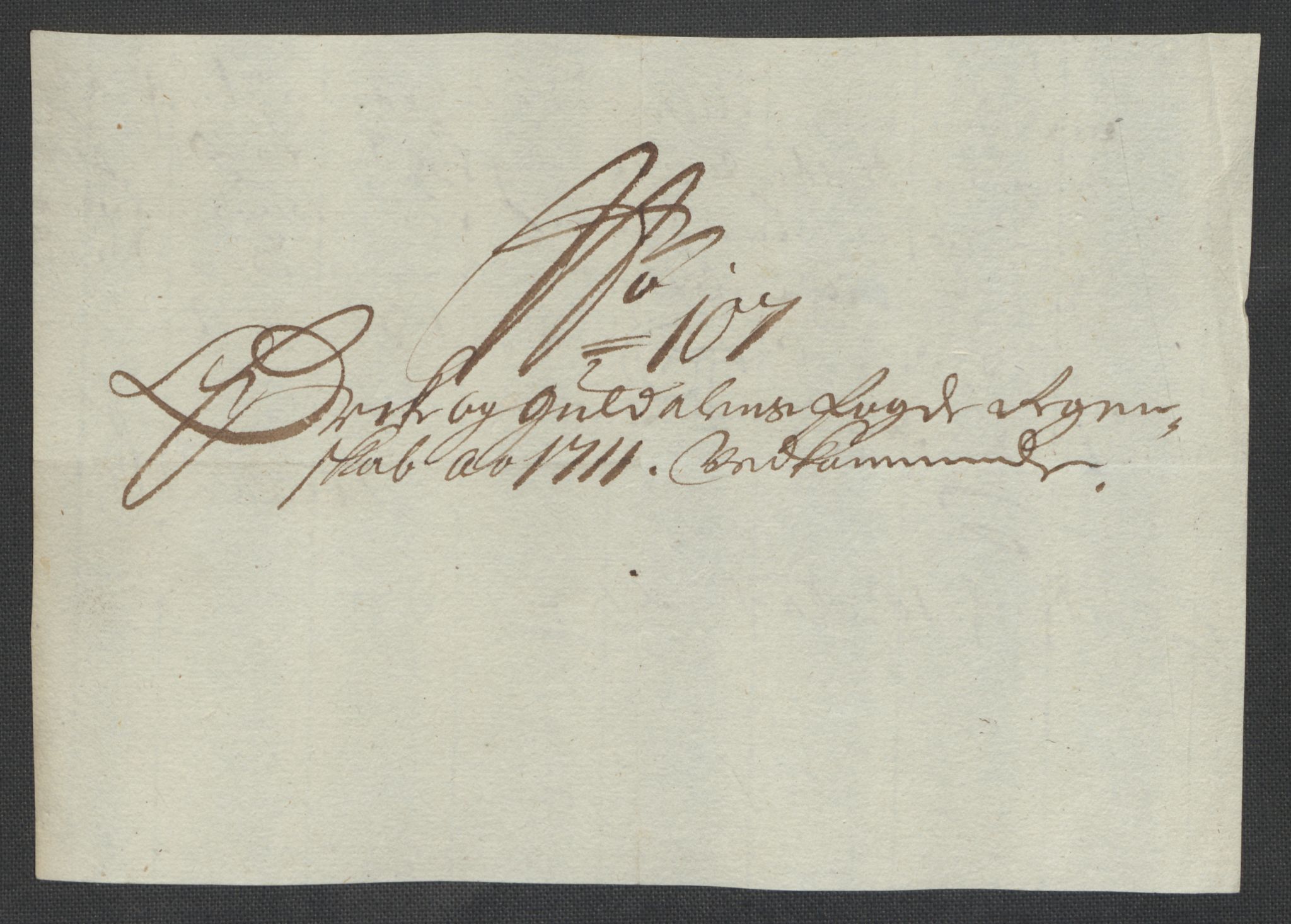 Rentekammeret inntil 1814, Reviderte regnskaper, Fogderegnskap, RA/EA-4092/R60/L3962: Fogderegnskap Orkdal og Gauldal, 1711, s. 306