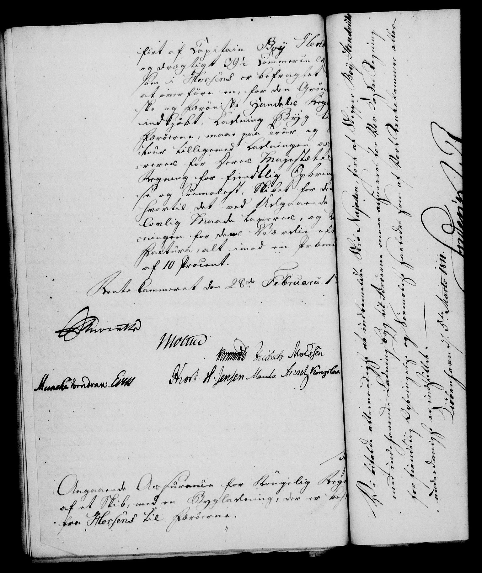 Rentekammeret, Kammerkanselliet, RA/EA-3111/G/Gf/Gfa/L0093: Norsk relasjons- og resolusjonsprotokoll (merket RK 52.93), 1811, s. 59