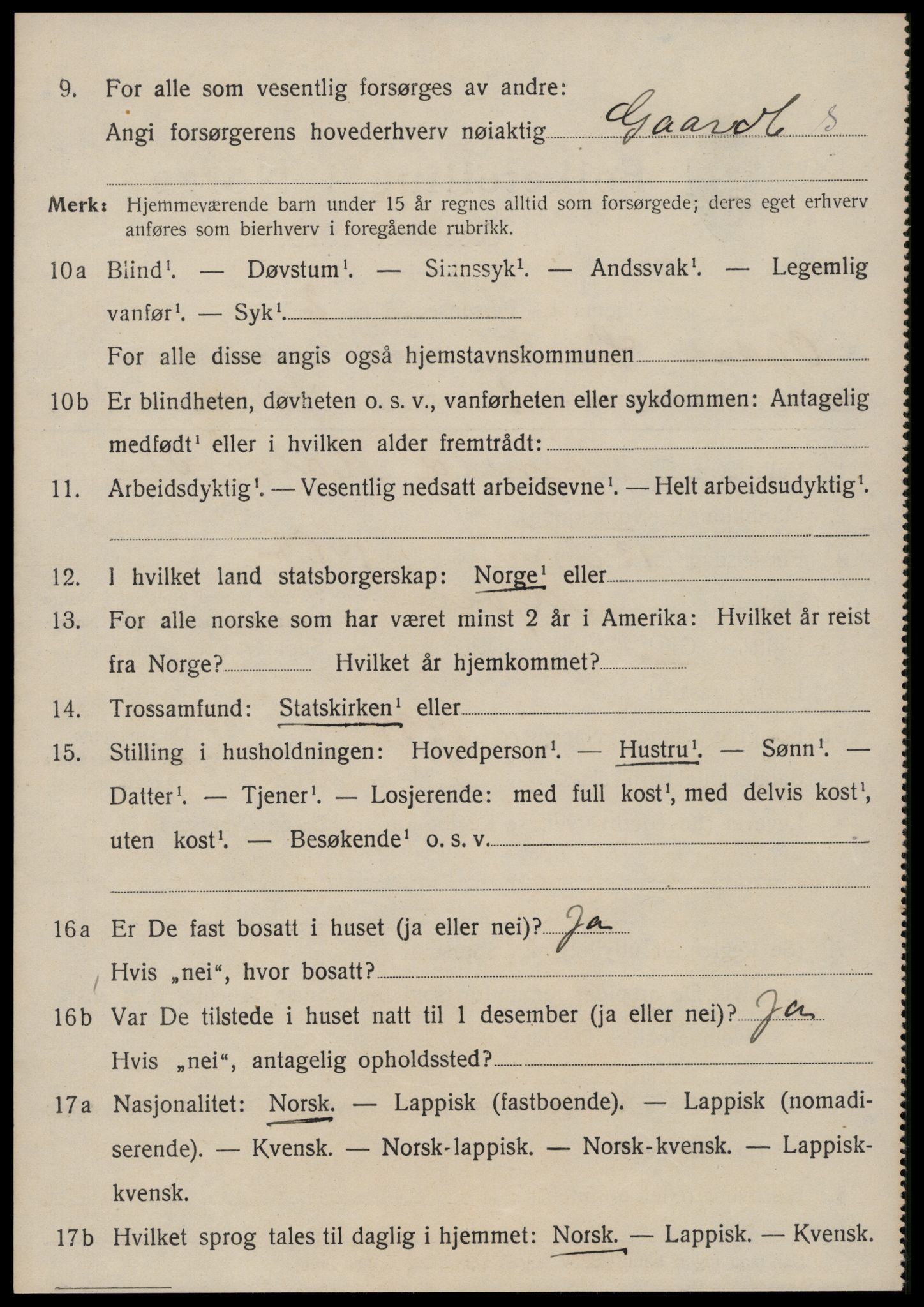 SAT, Folketelling 1920 for 1634 Oppdal herred, 1920, s. 4026