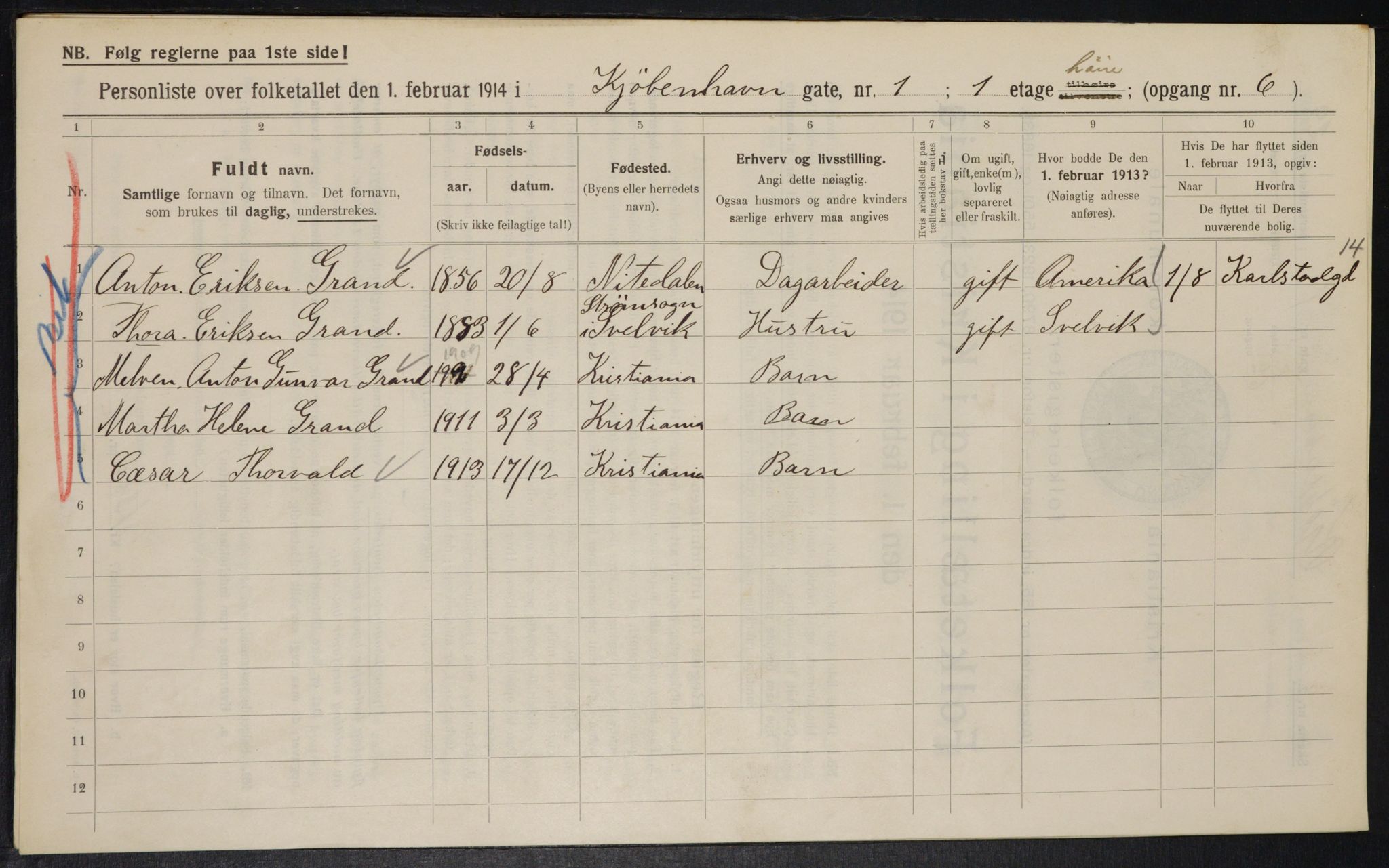 OBA, Kommunal folketelling 1.2.1914 for Kristiania, 1914, s. 54928