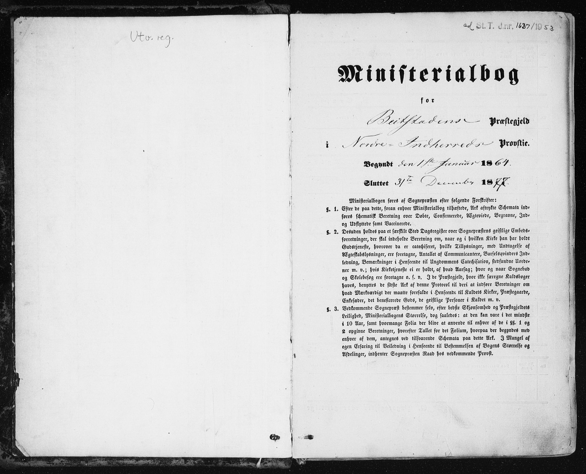 Ministerialprotokoller, klokkerbøker og fødselsregistre - Nord-Trøndelag, AV/SAT-A-1458/741/L0394: Ministerialbok nr. 741A08, 1864-1877