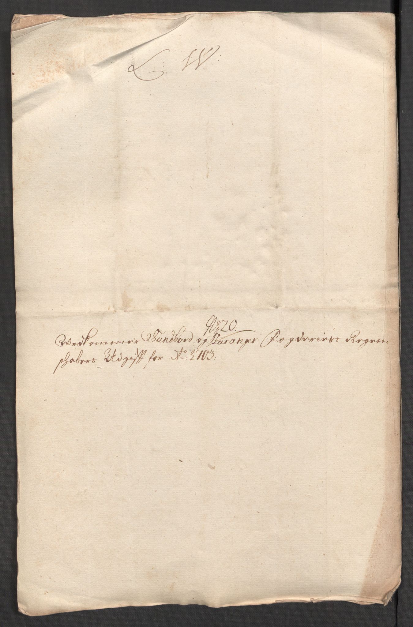 Rentekammeret inntil 1814, Reviderte regnskaper, Fogderegnskap, AV/RA-EA-4092/R48/L2981: Fogderegnskap Sunnhordland og Hardanger, 1703, s. 256