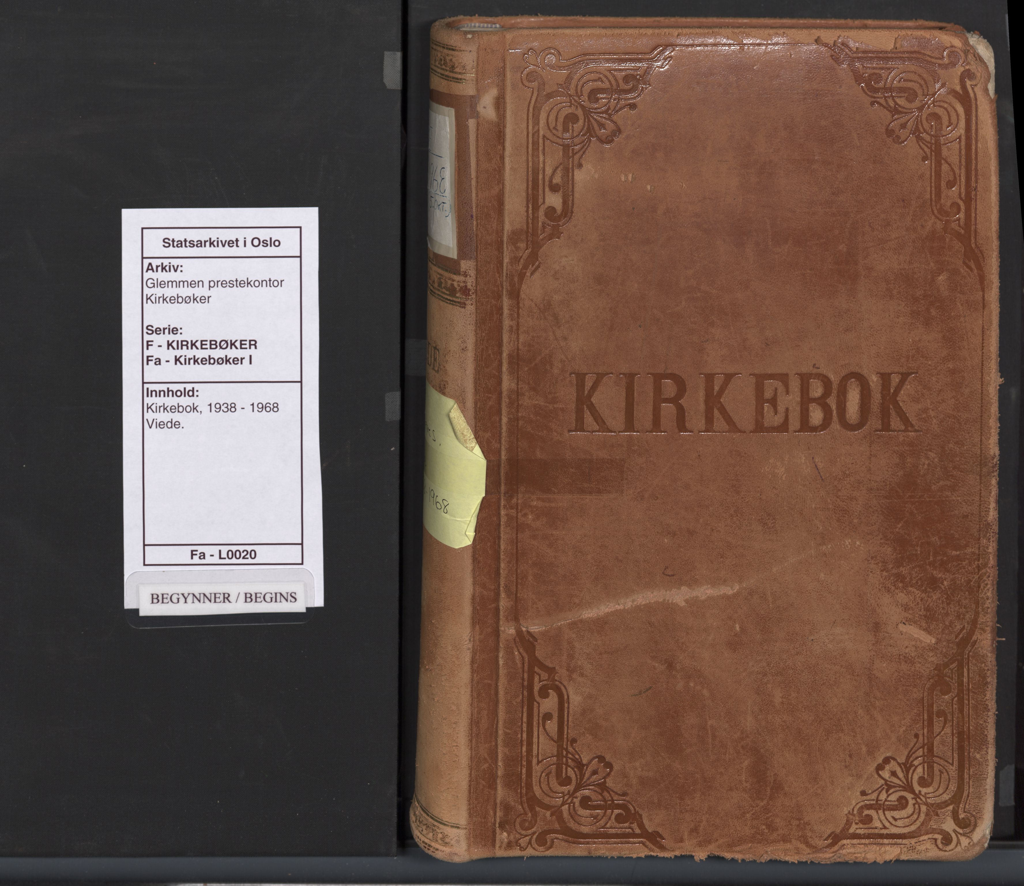 Glemmen prestekontor Kirkebøker, SAO/A-10908/F/Fa/L0020: Ministerialbok nr. 20, 1938-1968