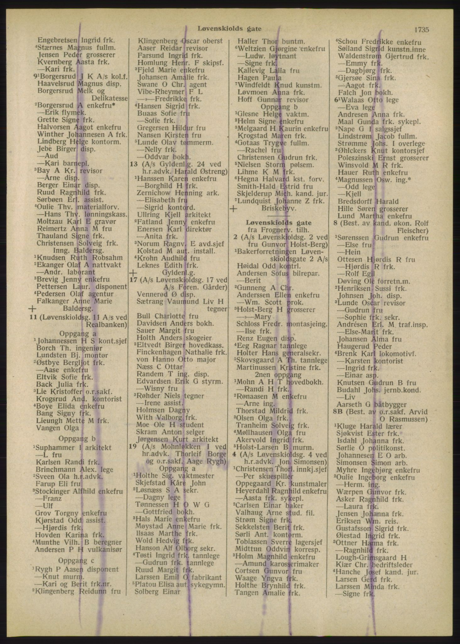 Kristiania/Oslo adressebok, PUBL/-, 1947, s. 1735