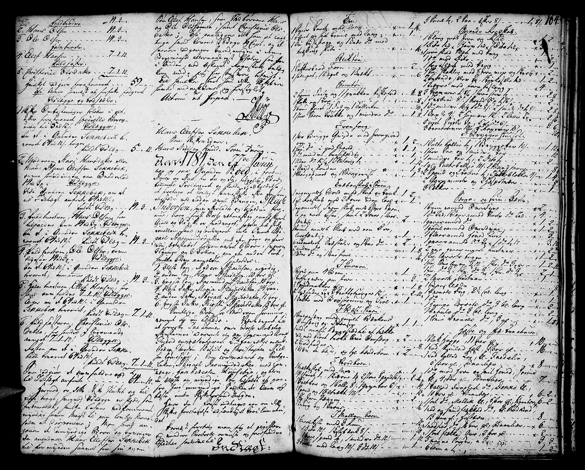 Follo sorenskriveri, AV/SAO-A-10274/H/Hb/L0009: Skifteprotokoll, 1780-1787, s. 163b-164a