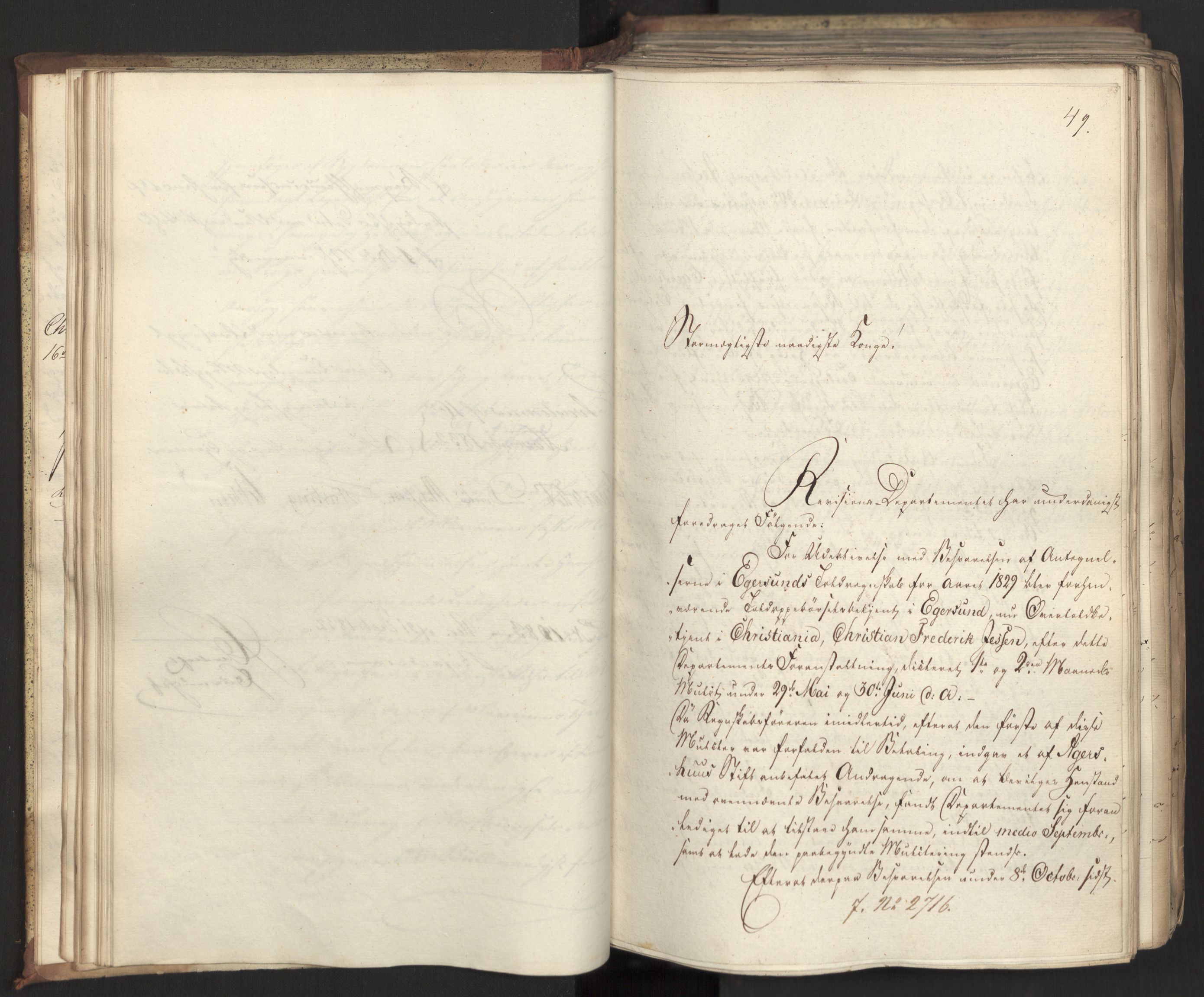 Statsrådsavdelingen i Stockholm, AV/RA-S-1003/D/Da/L0081: Regjeringsinnstillinger nr. 2700-2857, 1832, s. 42