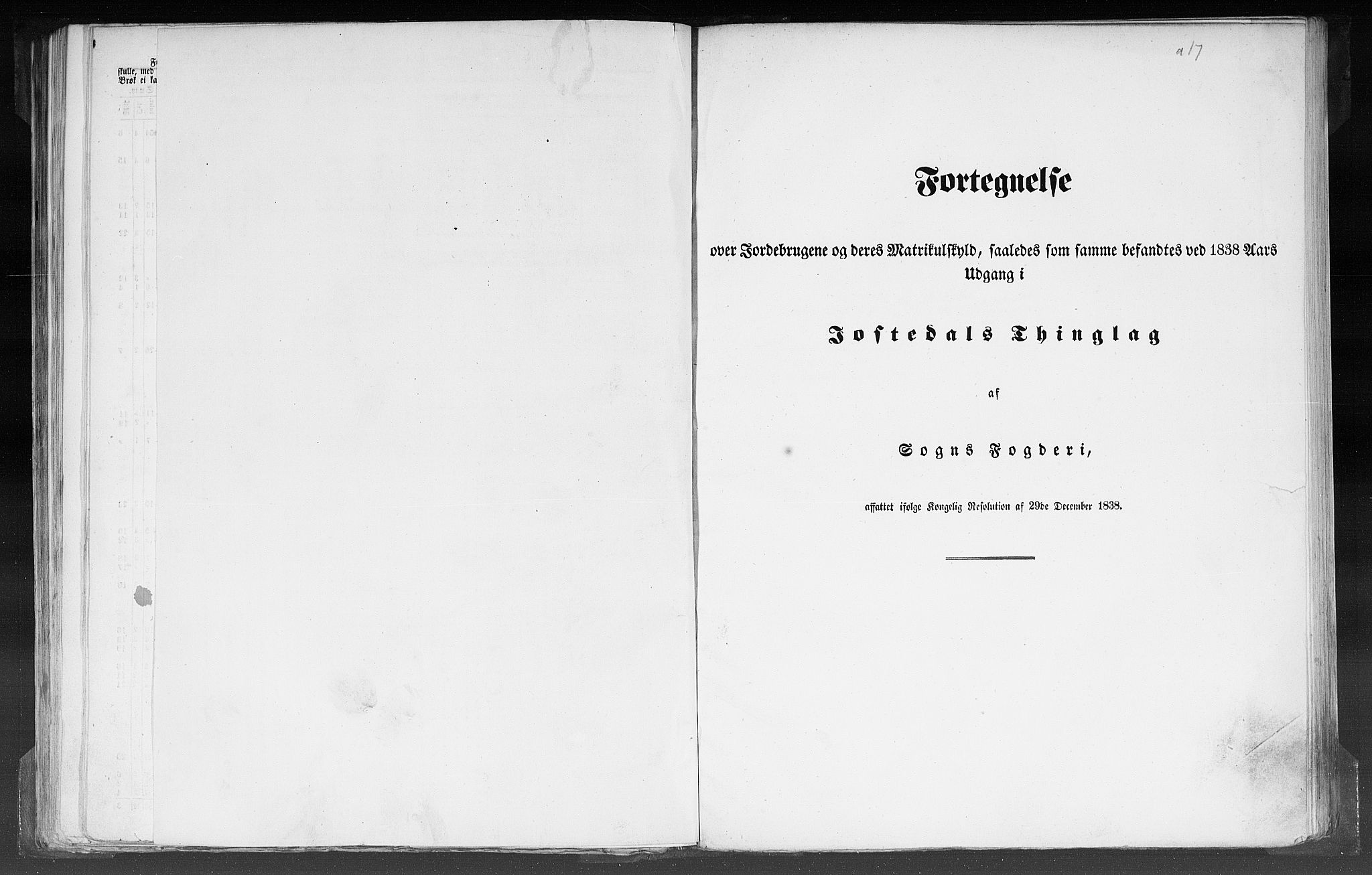 Rygh, RA/PA-0034/F/Fb/L0012: Matrikkelen for 1838 - Nordre Bergenhus amt (Sogn og Fjordane fylke), 1838