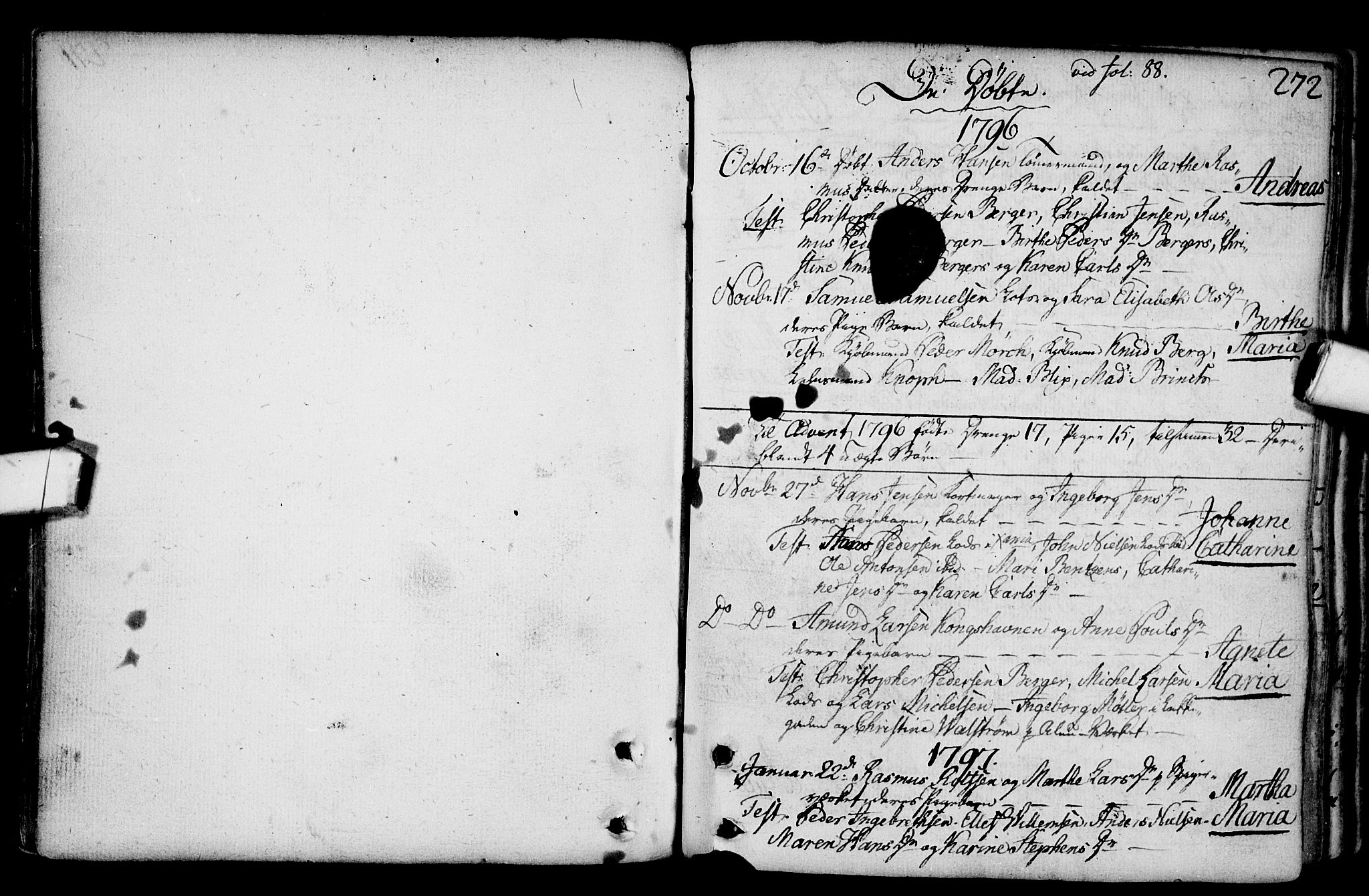 Gamlebyen prestekontor Kirkebøker, AV/SAO-A-10884/F/Fa/L0001: Ministerialbok nr. 1, 1734-1818, s. 272