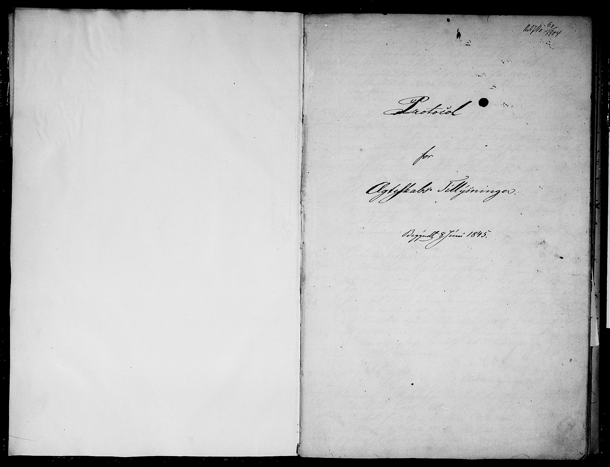 Aker prestekontor kirkebøker, SAO/A-10861/H/L0003: Lysningsprotokoll nr. 3, 1845-1848