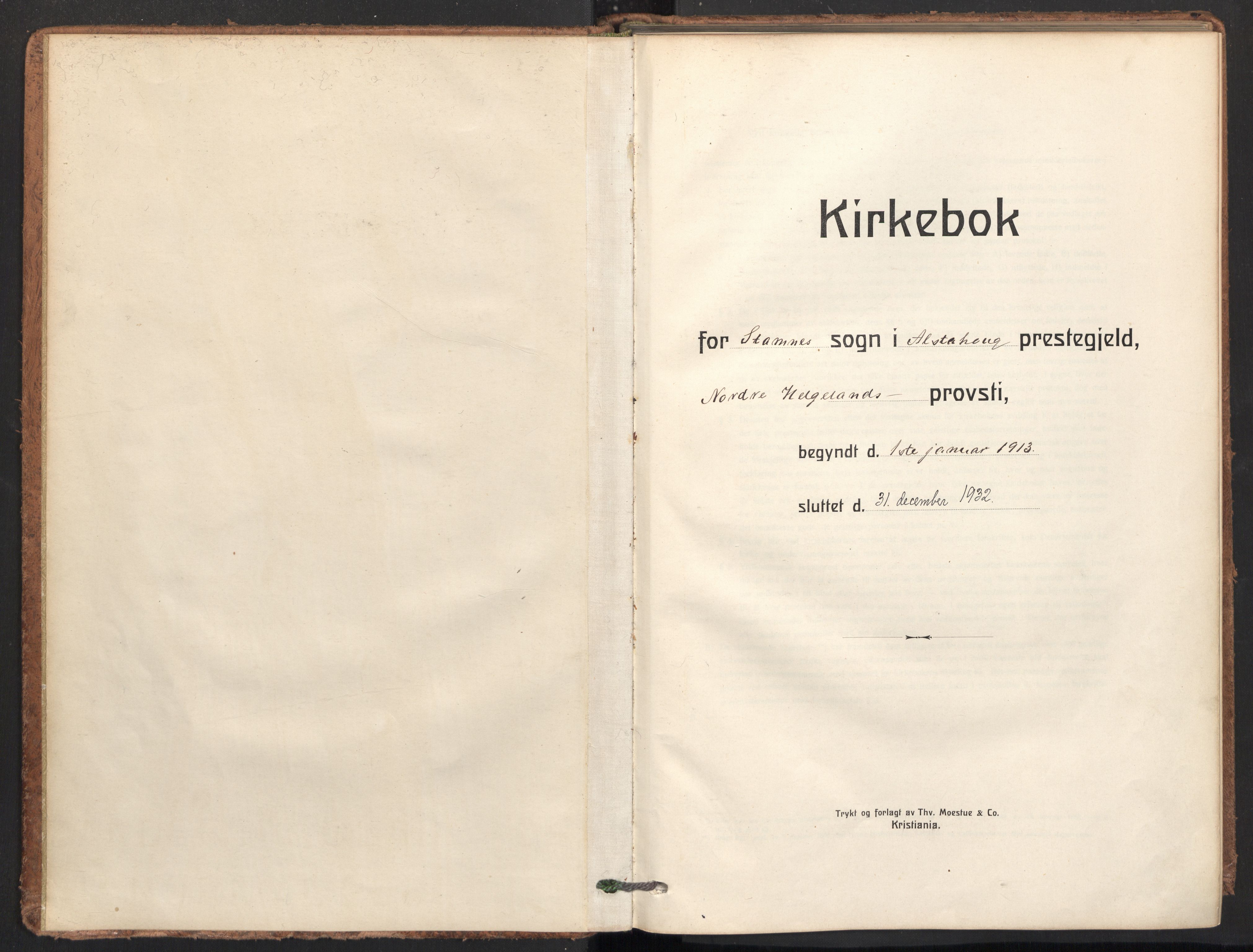 Ministerialprotokoller, klokkerbøker og fødselsregistre - Nordland, AV/SAT-A-1459/831/L0473: Ministerialbok nr. 831A04, 1909-1934