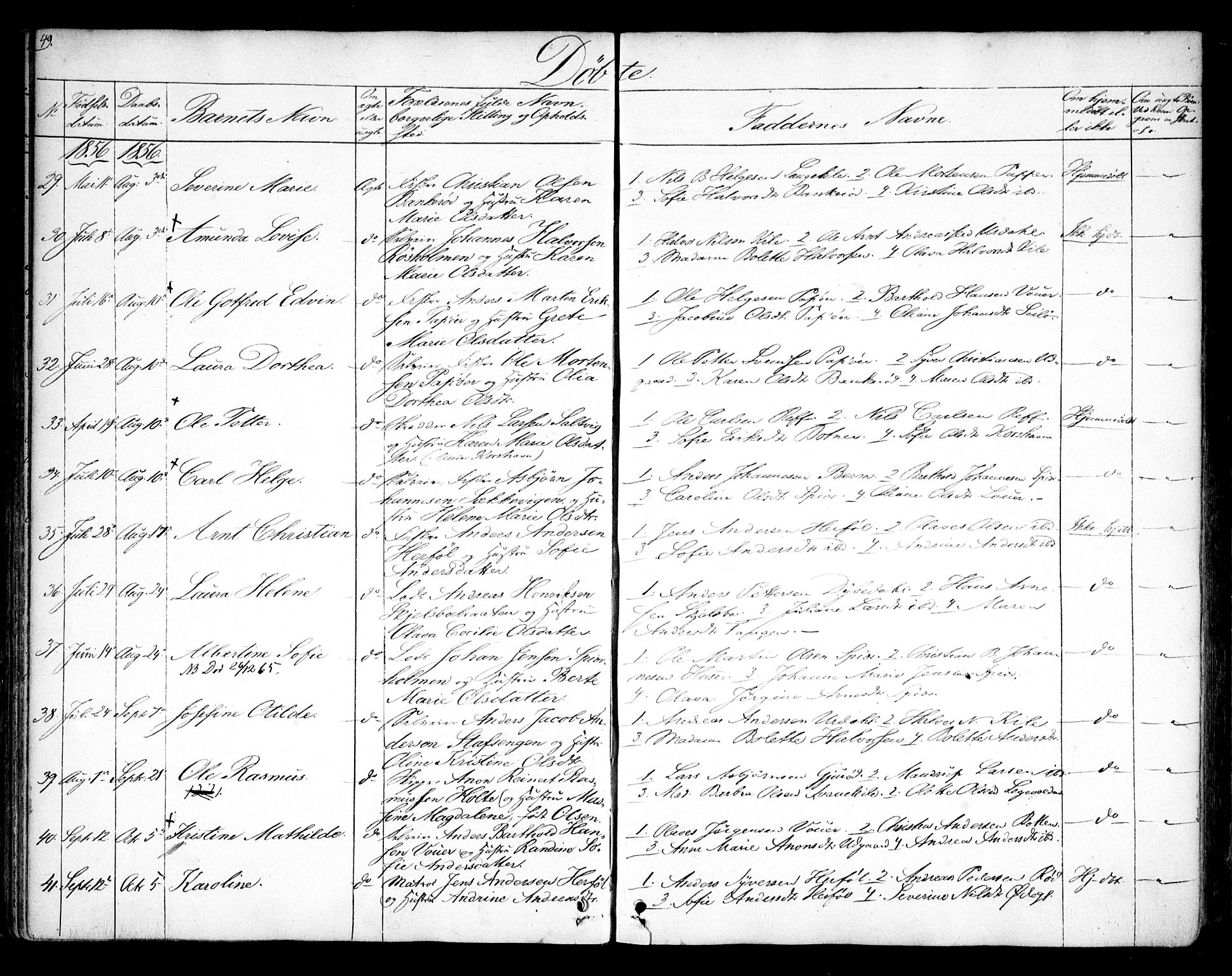 Hvaler prestekontor Kirkebøker, AV/SAO-A-2001/F/Fa/L0006: Ministerialbok nr. I 6, 1846-1863, s. 49