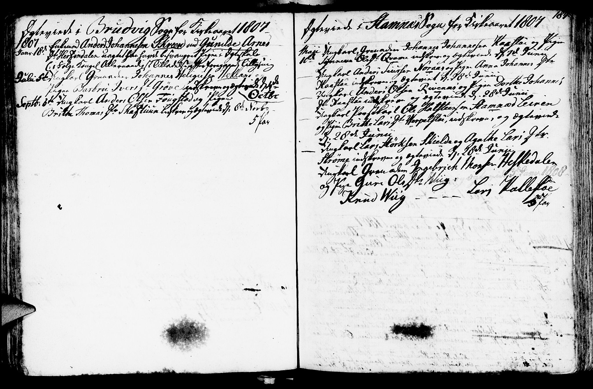 Haus sokneprestembete, SAB/A-75601/H/Haa: Ministerialbok nr. A 11, 1796-1816, s. 187