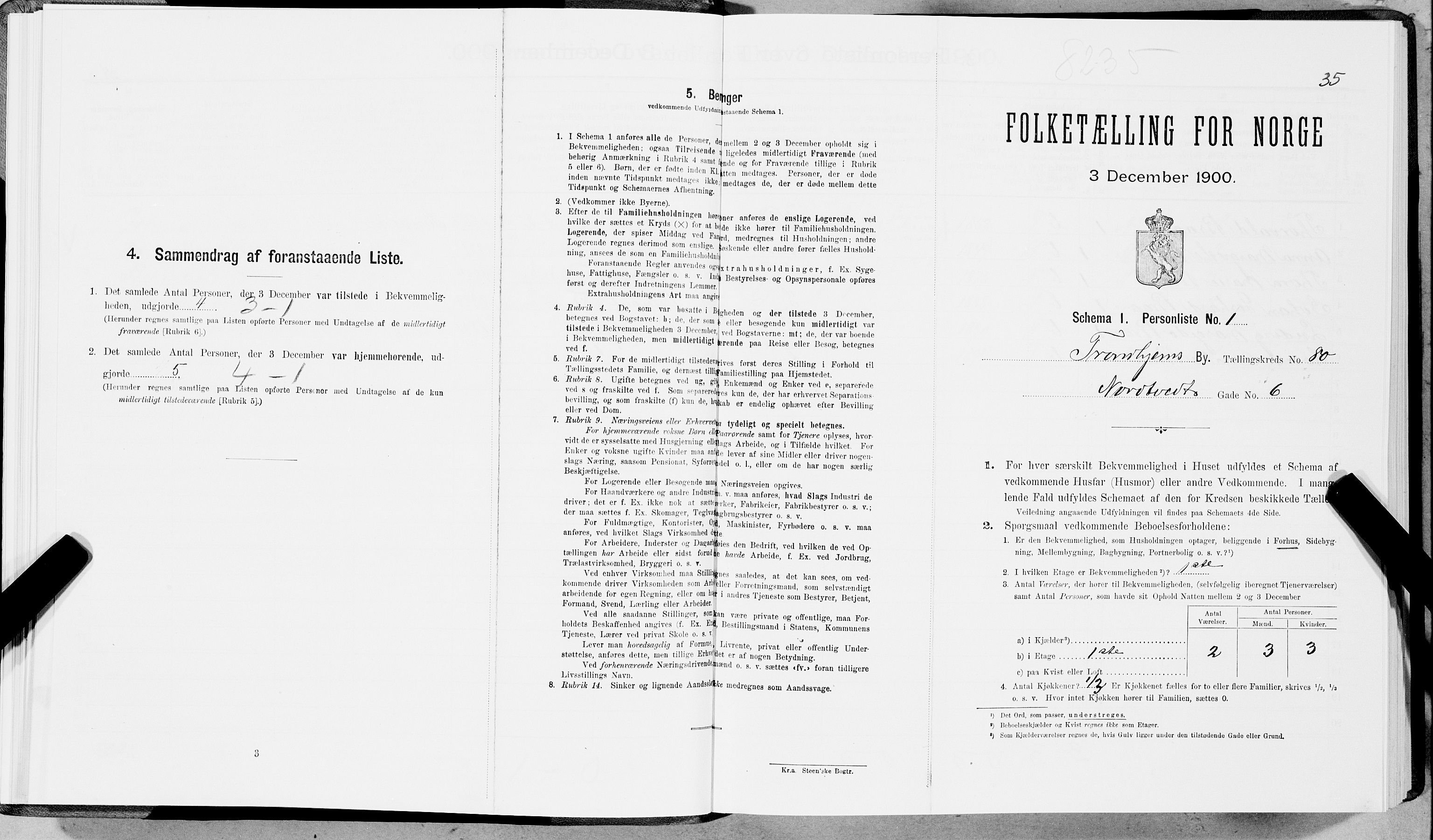 SAT, Folketelling 1900 for 1601 Trondheim kjøpstad, 1900, s. 16208