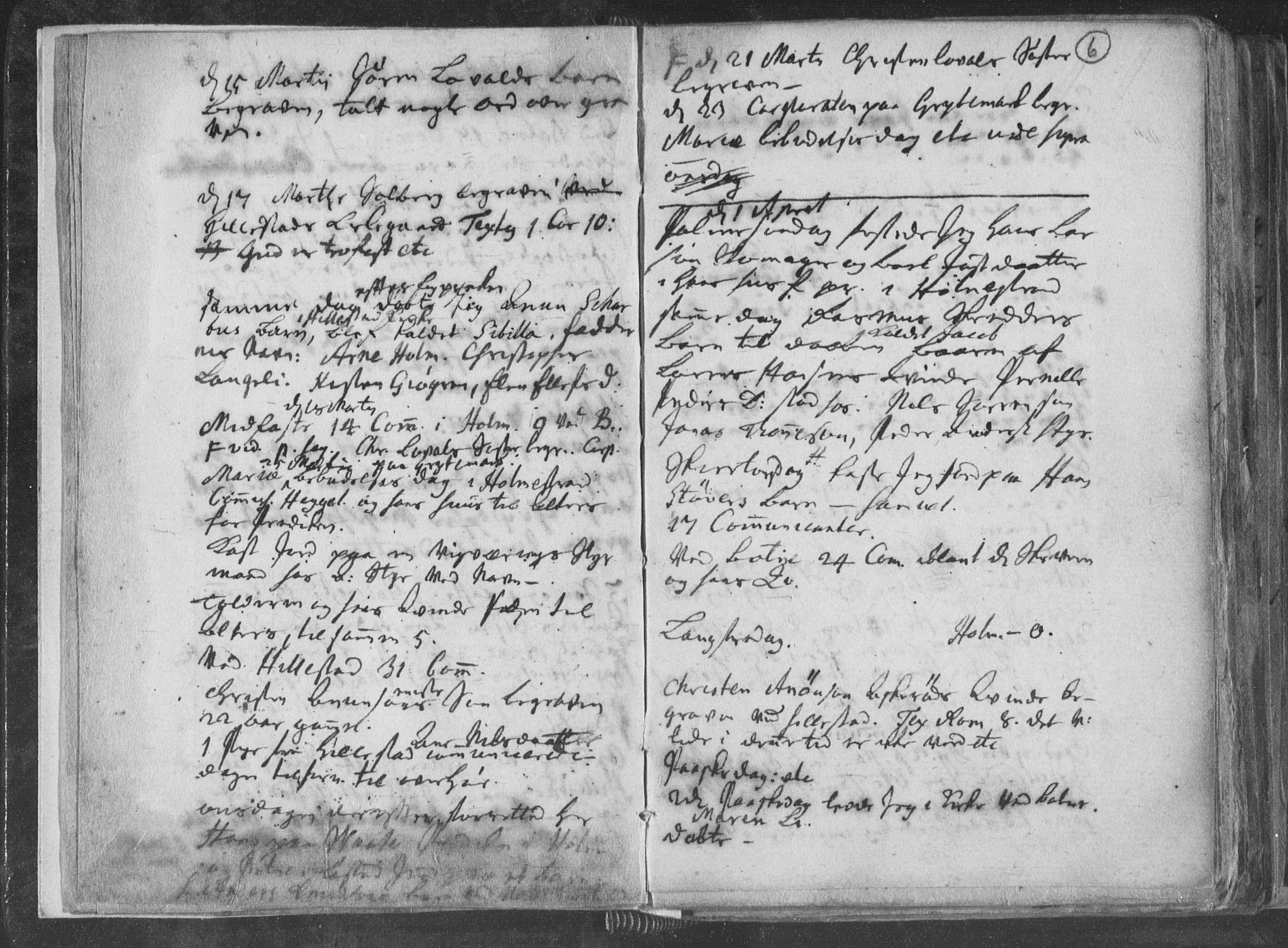 Botne kirkebøker, AV/SAKO-A-340/F/Fa/L0001b: Ministerialbok nr. I 1B, 1707-1722, s. 6