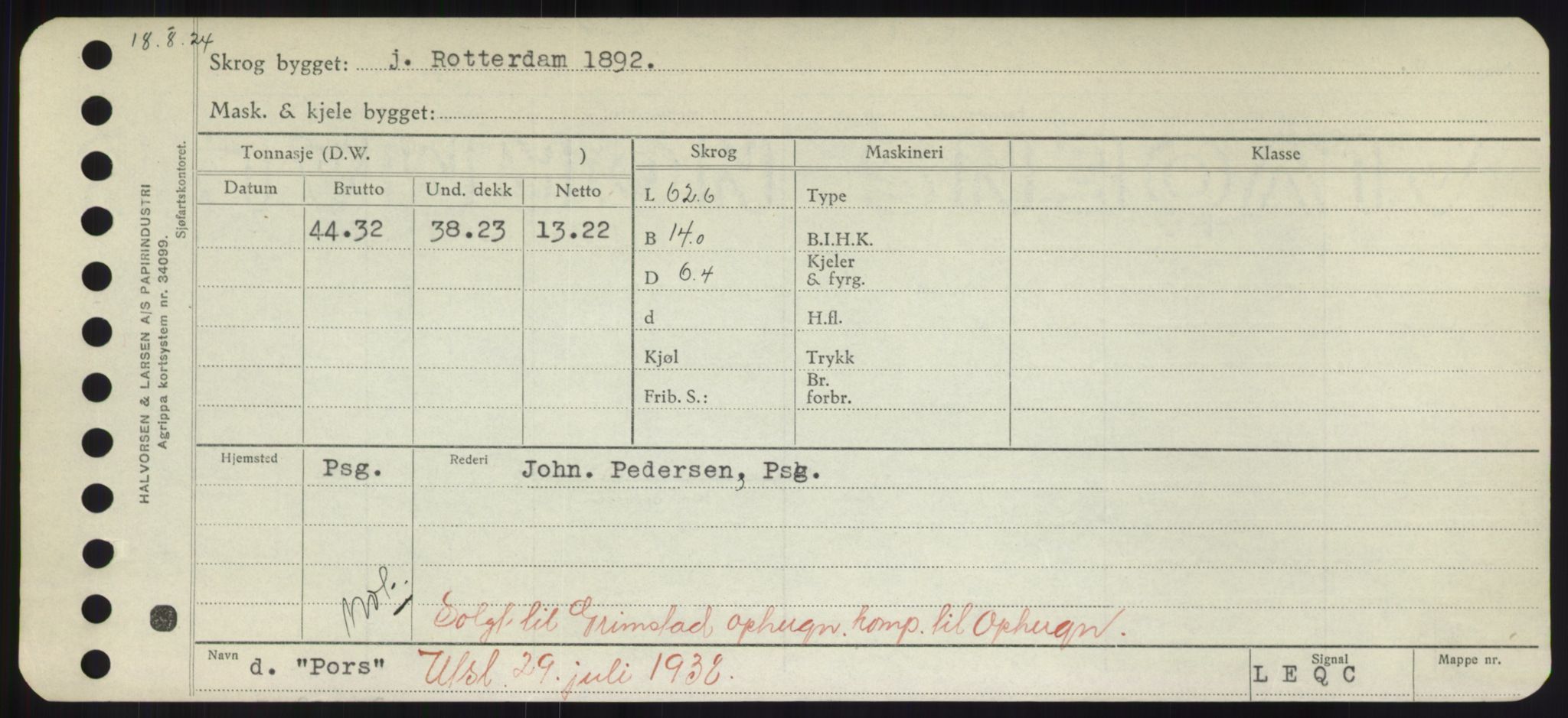 Sjøfartsdirektoratet med forløpere, Skipsmålingen, AV/RA-S-1627/H/Hd/L0029: Fartøy, P, s. 519