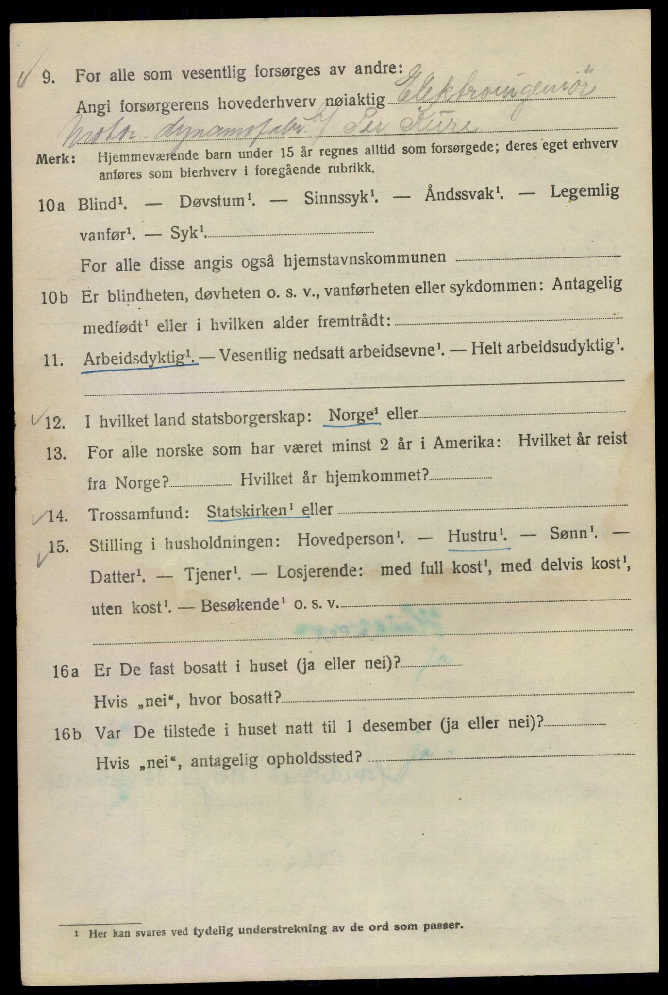 SAO, Folketelling 1920 for 0301 Kristiania kjøpstad, 1920, s. 405258