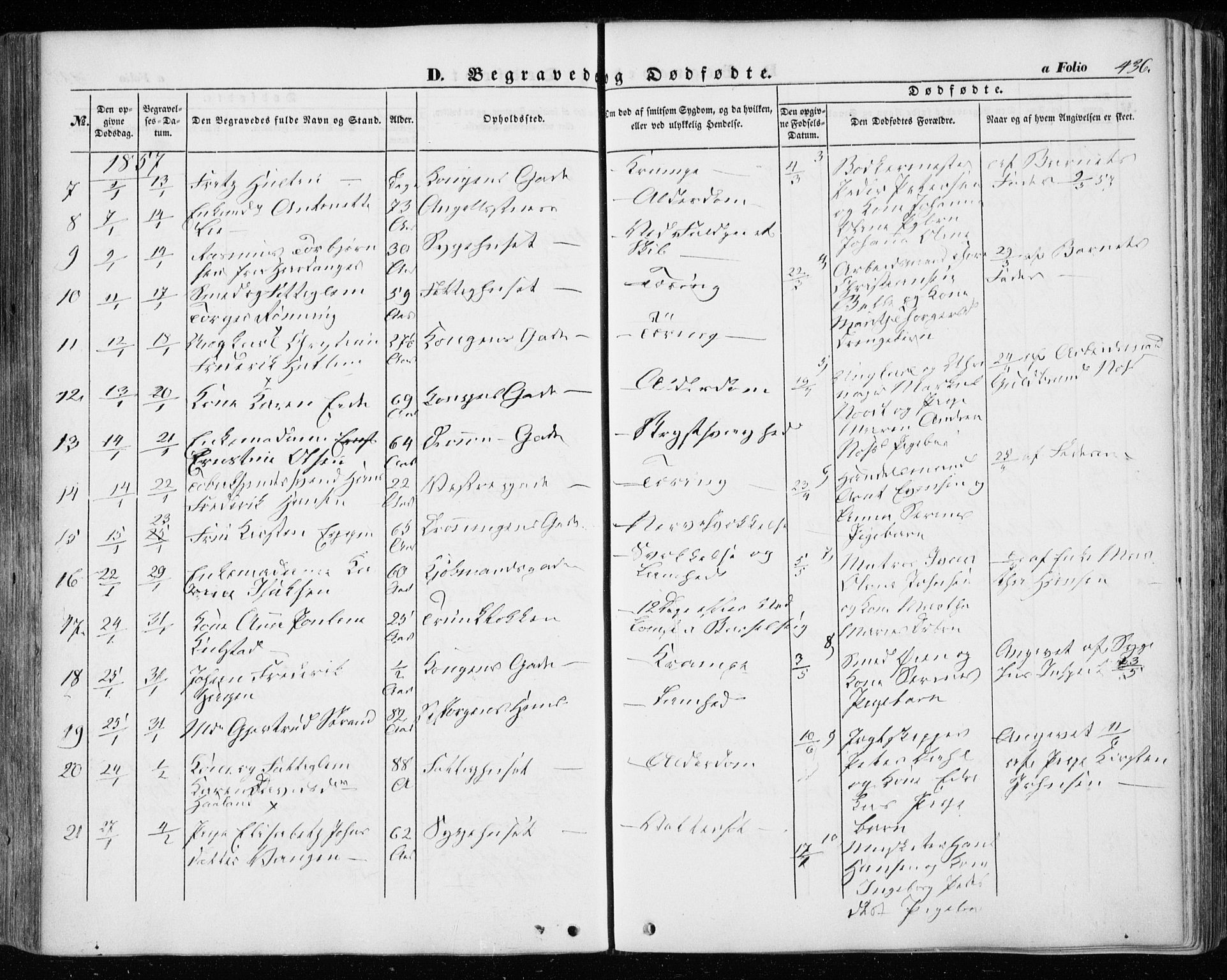 Ministerialprotokoller, klokkerbøker og fødselsregistre - Sør-Trøndelag, SAT/A-1456/601/L0051: Ministerialbok nr. 601A19, 1848-1857, s. 436