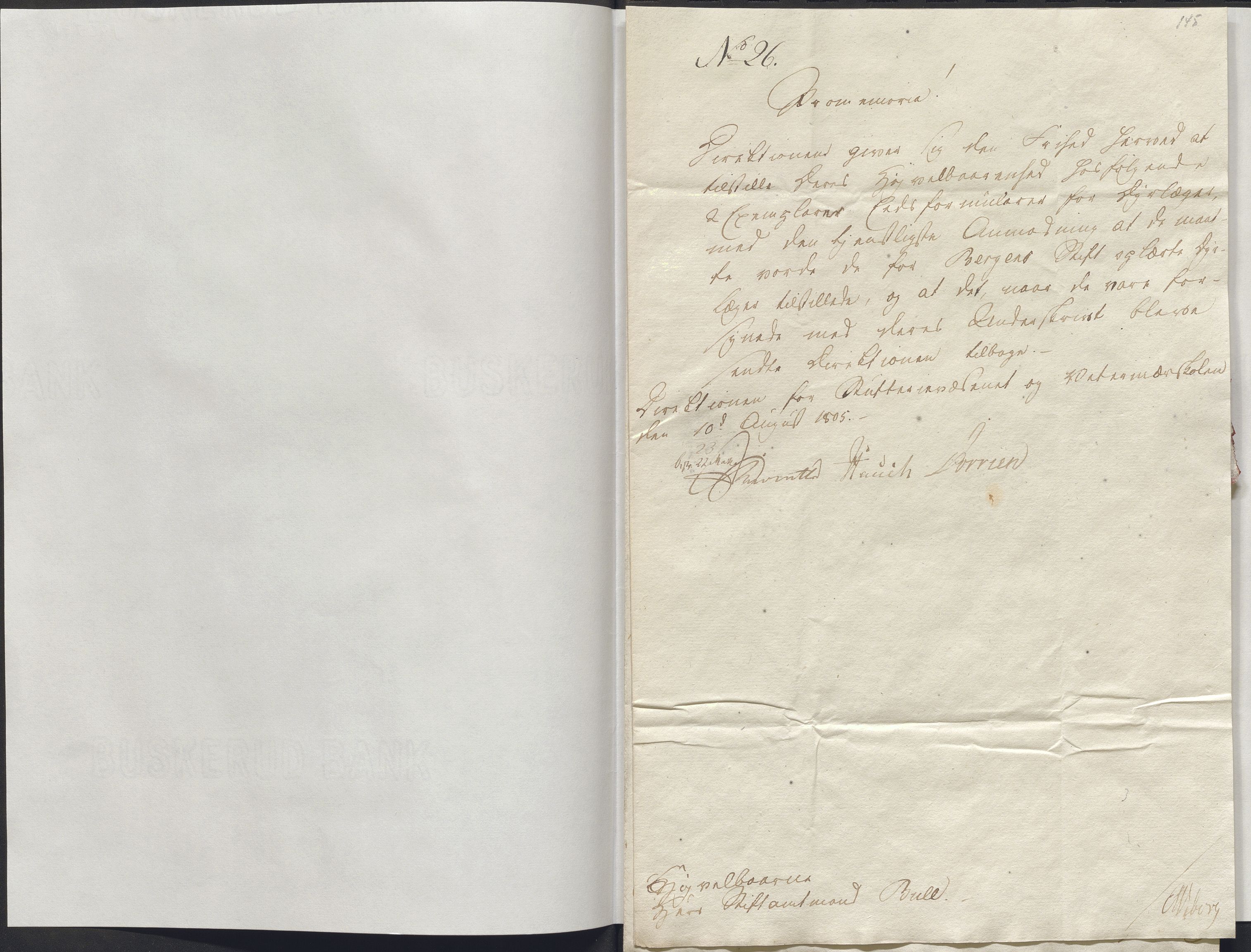 Stiftamtmannen i Bergen, AV/SAB-A-100006/E/Ea/0164 / Lnr. 552 - Direksjonen for Stutterivesenet og Veterinærskolen, 1799-1813, s. 25