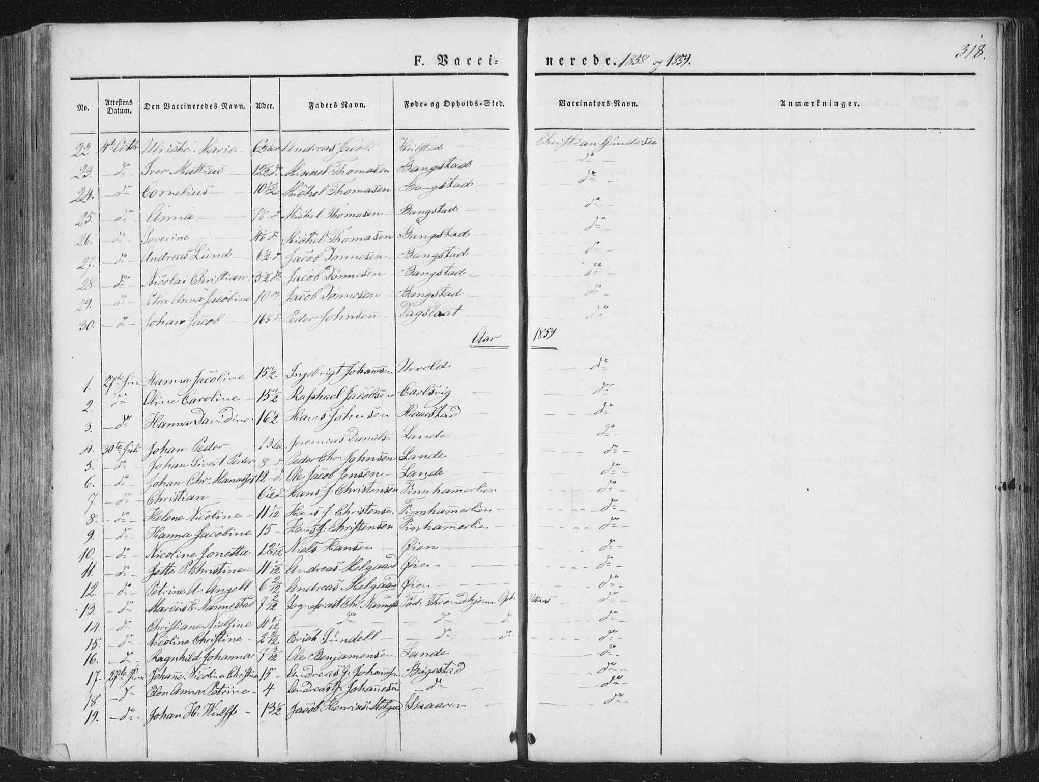 Ministerialprotokoller, klokkerbøker og fødselsregistre - Nordland, SAT/A-1459/810/L0144: Ministerialbok nr. 810A07 /1, 1841-1862, s. 318