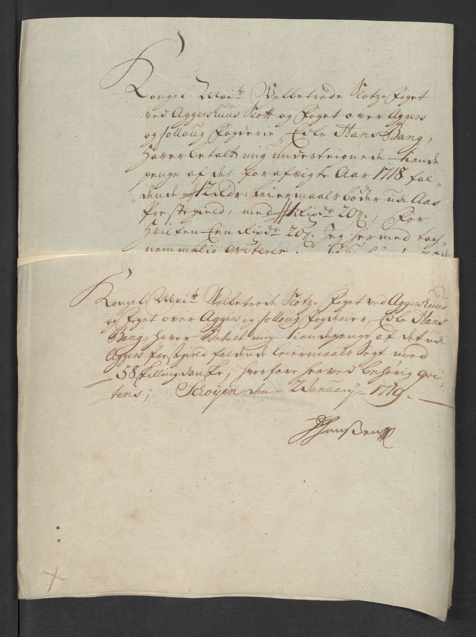 Rentekammeret inntil 1814, Reviderte regnskaper, Fogderegnskap, AV/RA-EA-4092/R10/L0456: Fogderegnskap Aker og Follo, 1718, s. 329