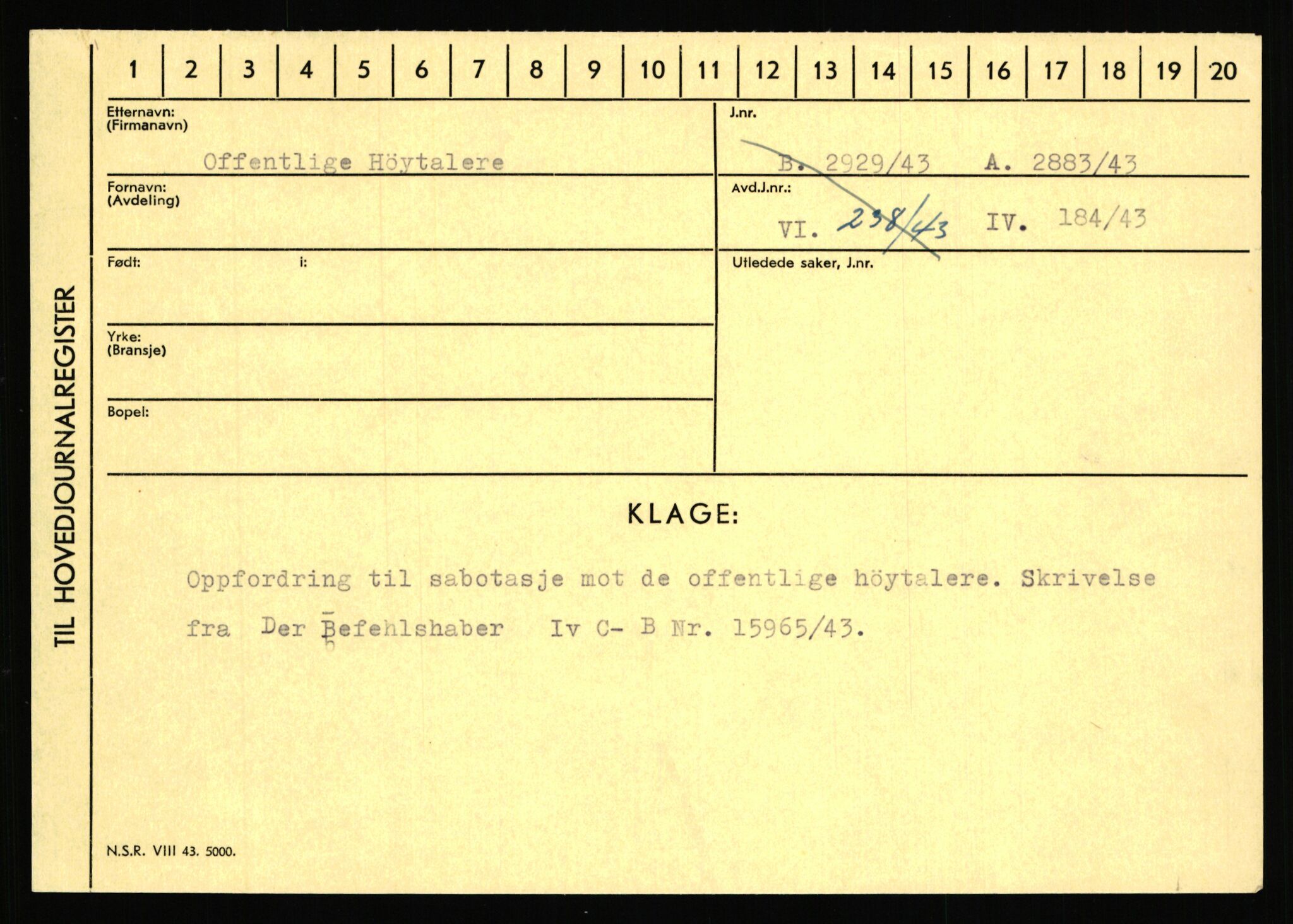 Statspolitiet - Hovedkontoret / Osloavdelingen, AV/RA-S-1329/C/Ca/L0012: Oanæs - Quistgaard	, 1943-1945, s. 82