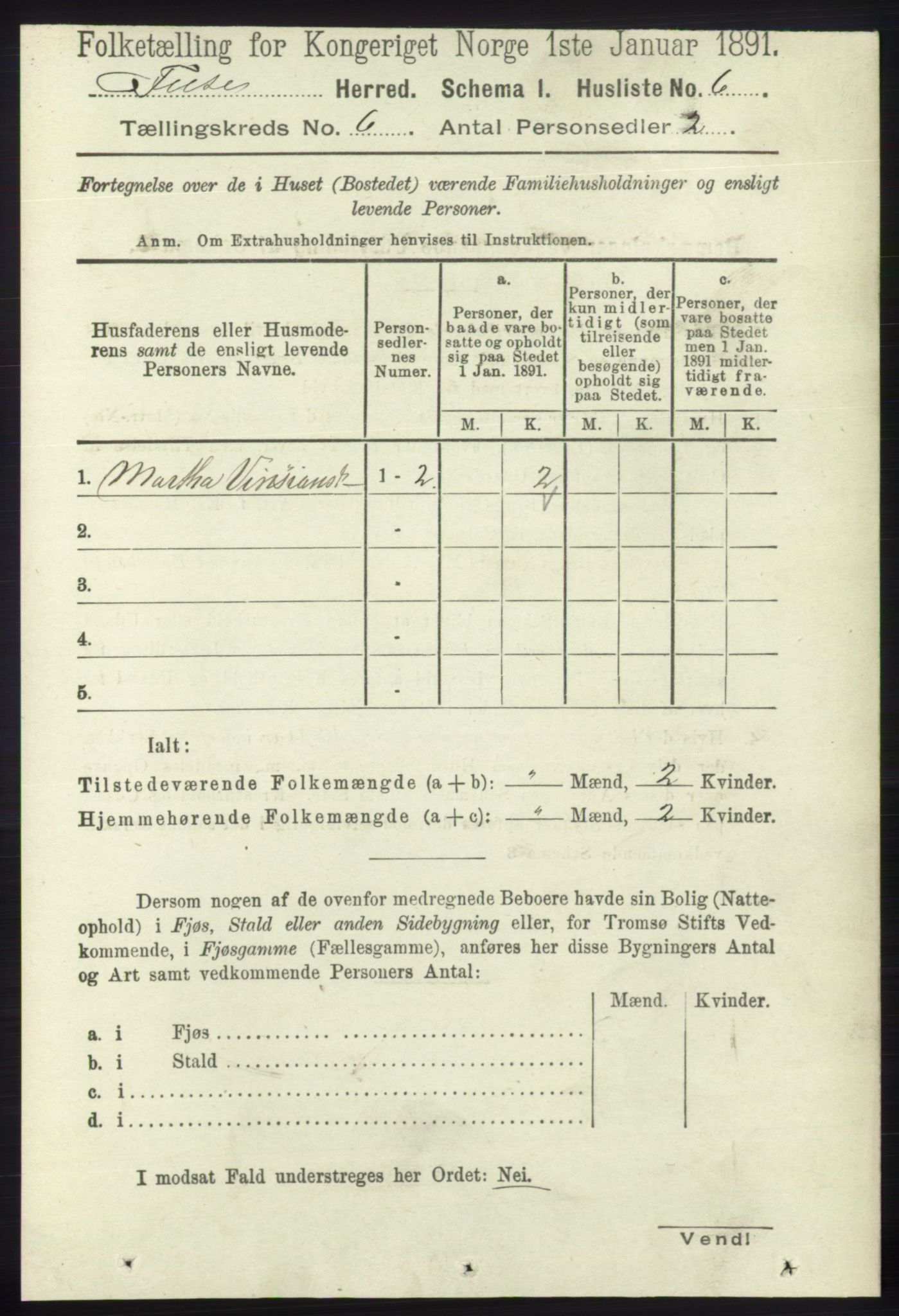 RA, Folketelling 1891 for 1241 Fusa herred, 1891, s. 1048