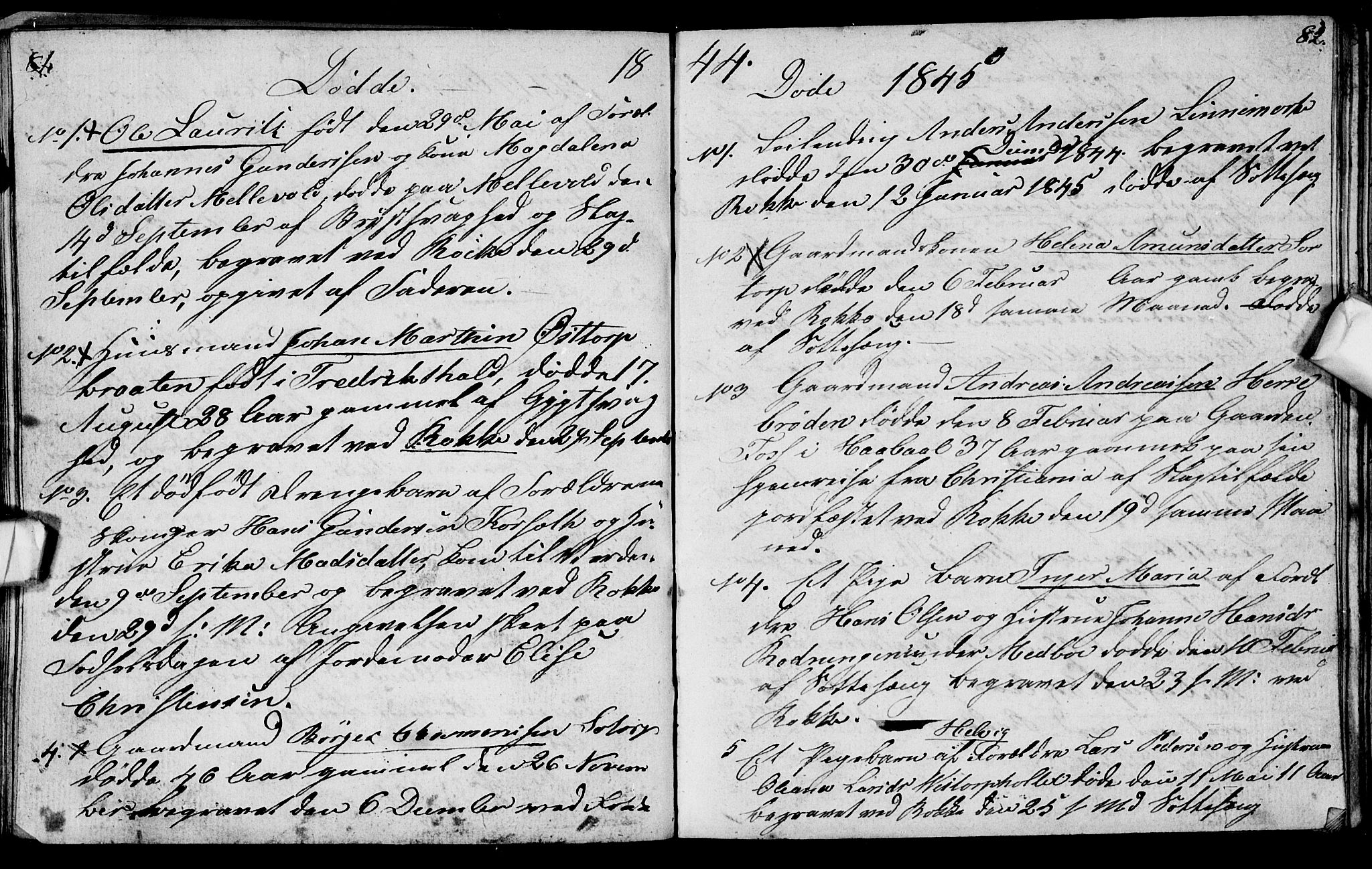 Berg prestekontor Kirkebøker, SAO/A-10902/G/Gc/L0001: Klokkerbok nr. III 1, 1844-1855, s. 81-82