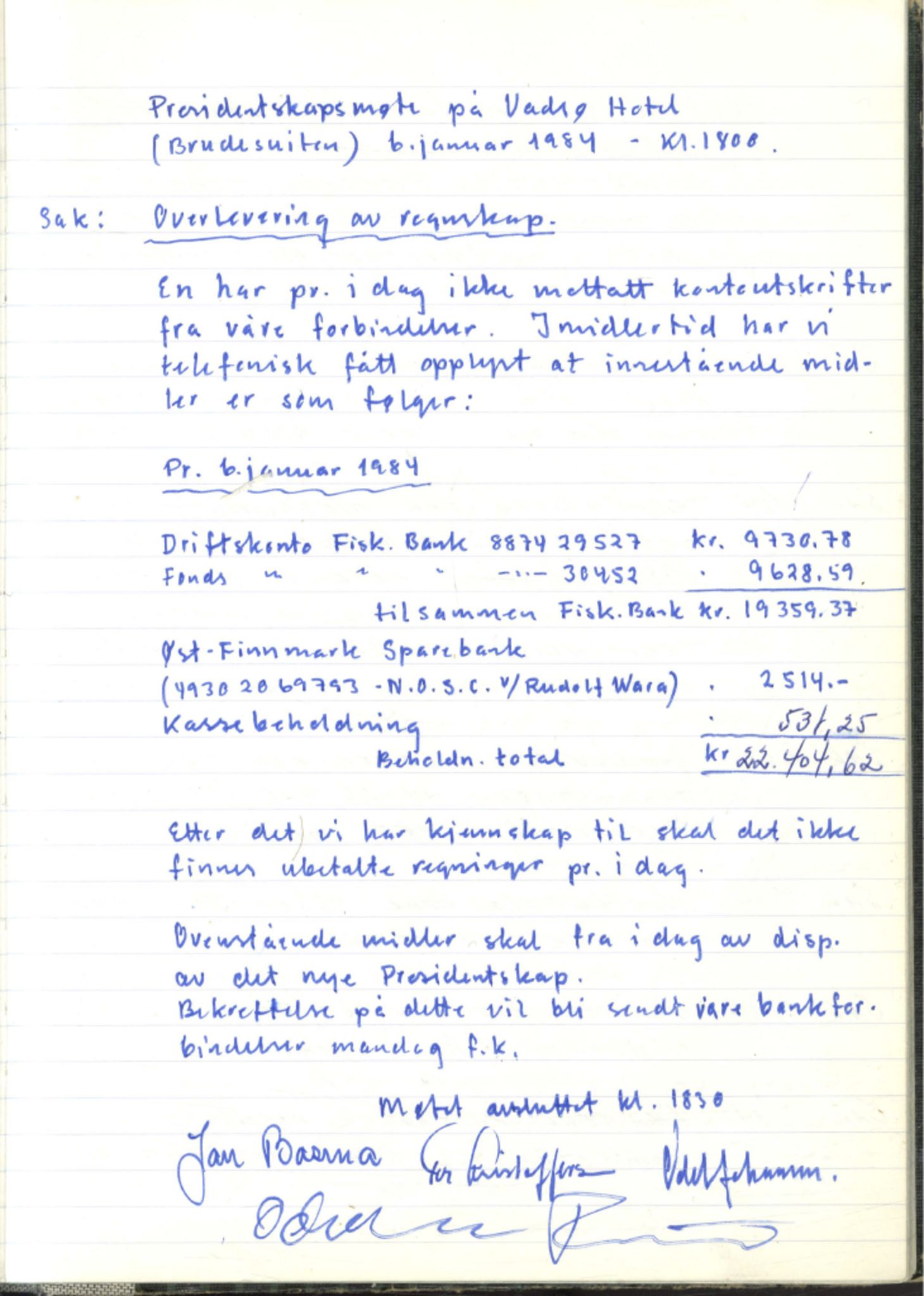 Norild Old Star Club, FMFB/A-1039/A/L0001: Møteprotokoll, 1978-1990, s. 67